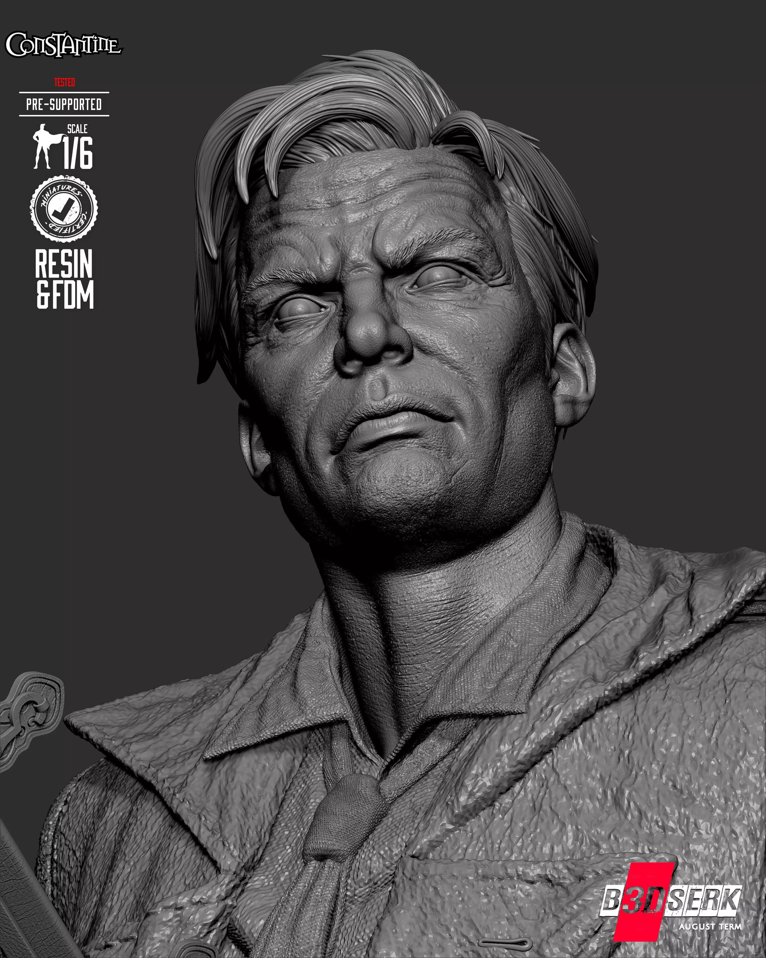 B3DSERK Constantine Sculpture 3D print model_21
