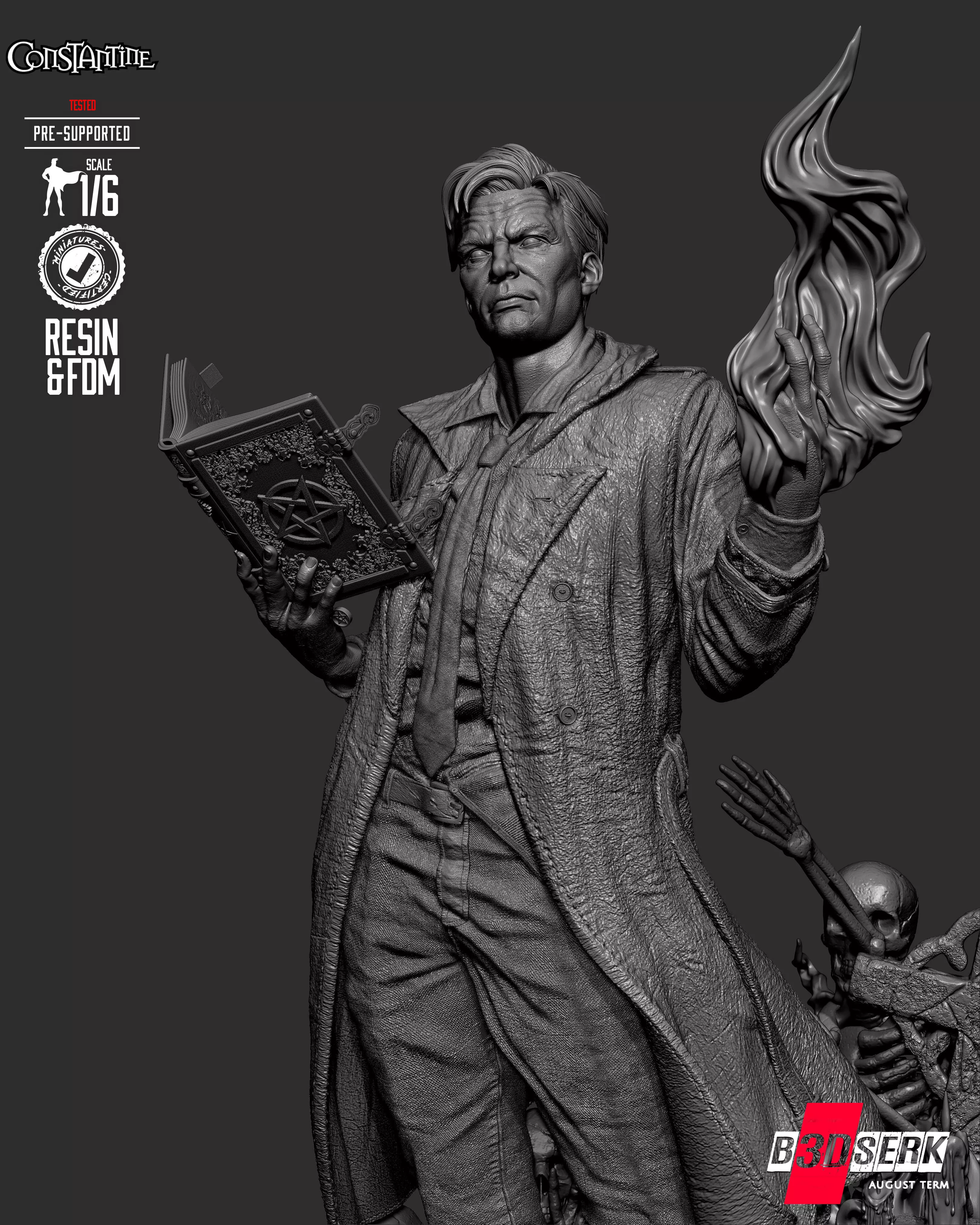 B3DSERK Constantine Sculpture 3D print model_17