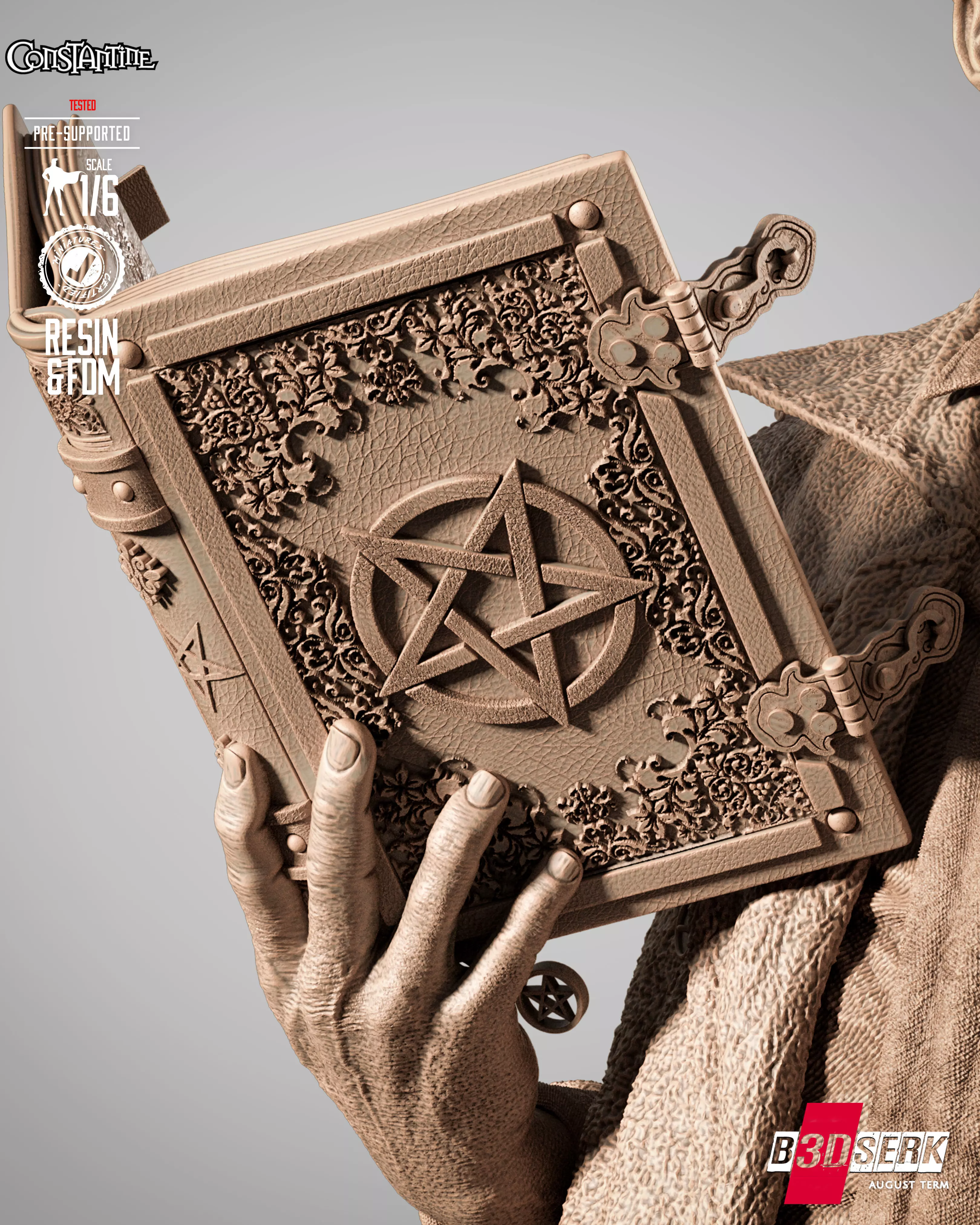 B3DSERK Constantine Sculpture 3D print model_3