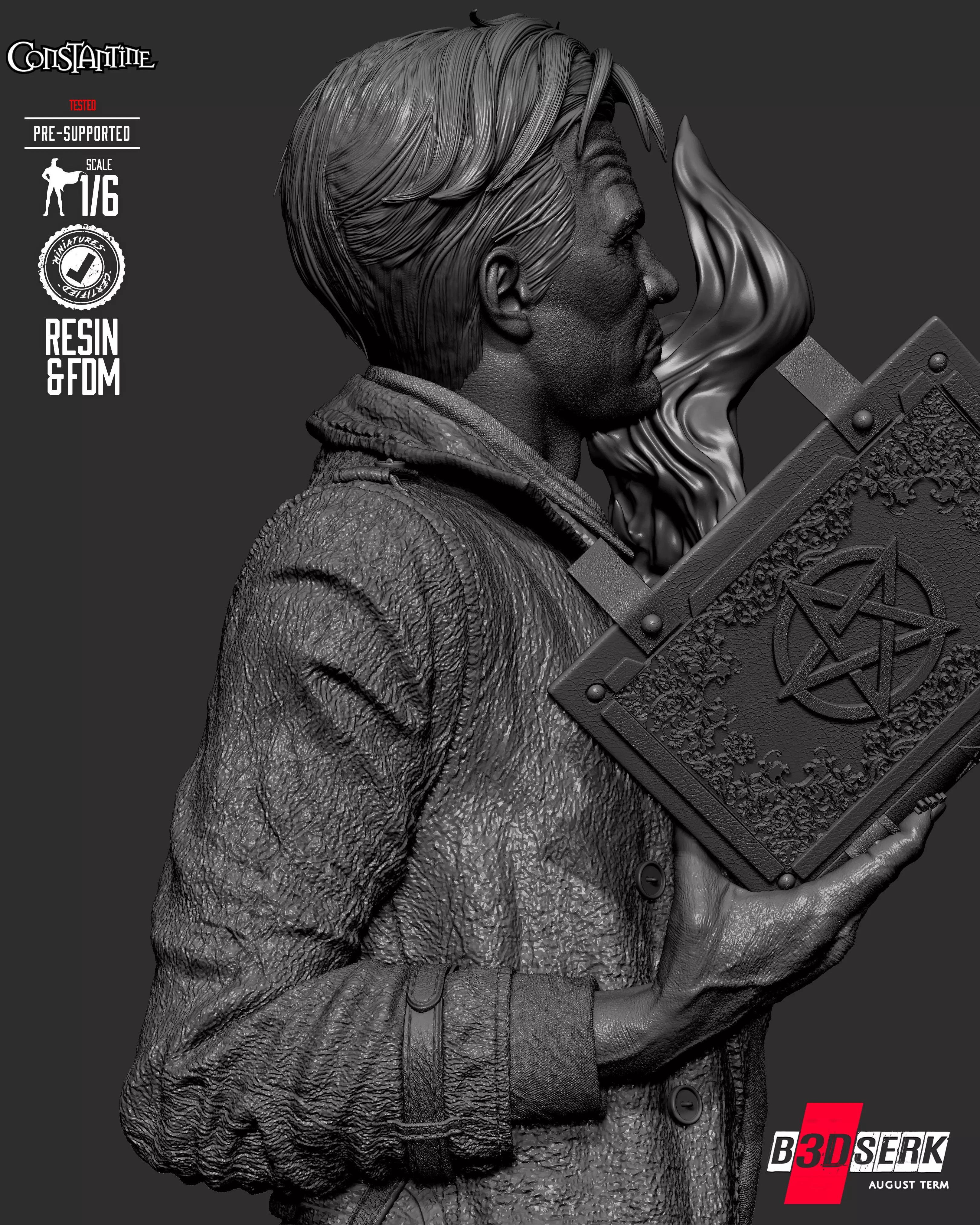 B3DSERK Constantine Sculpture 3D print model_19