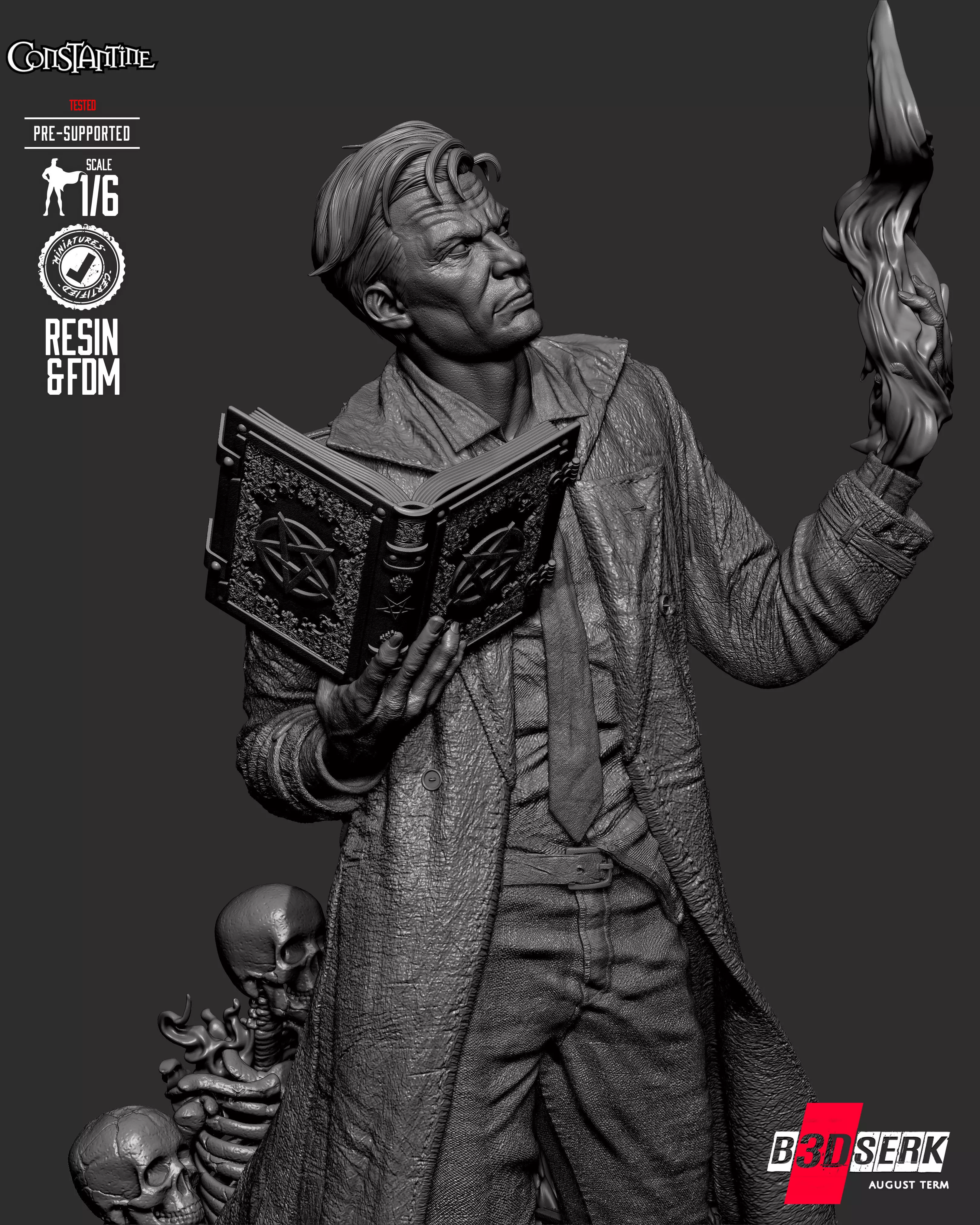 B3DSERK Constantine Sculpture 3D print model_18
