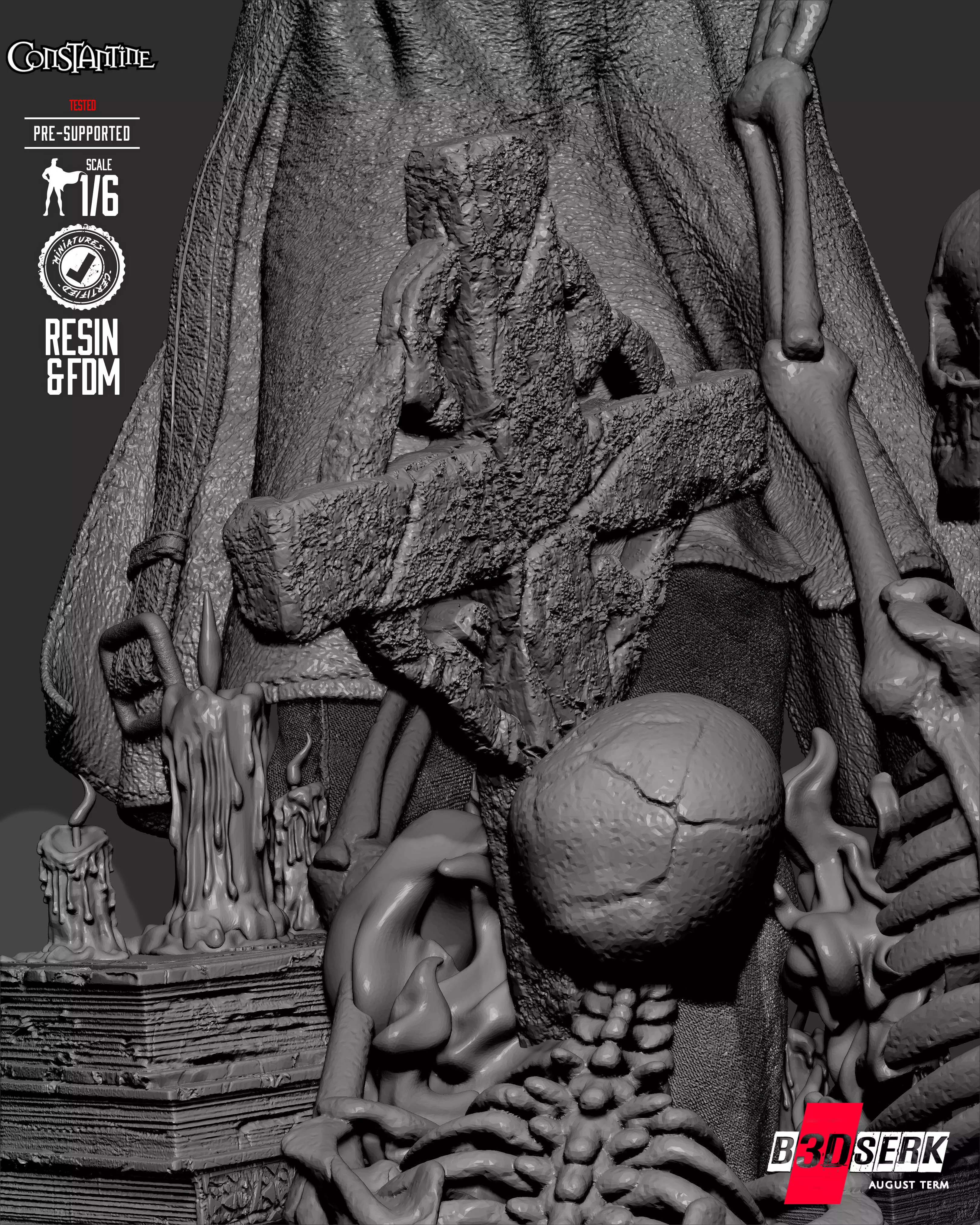 B3DSERK Constantine Sculpture 3D print model_35