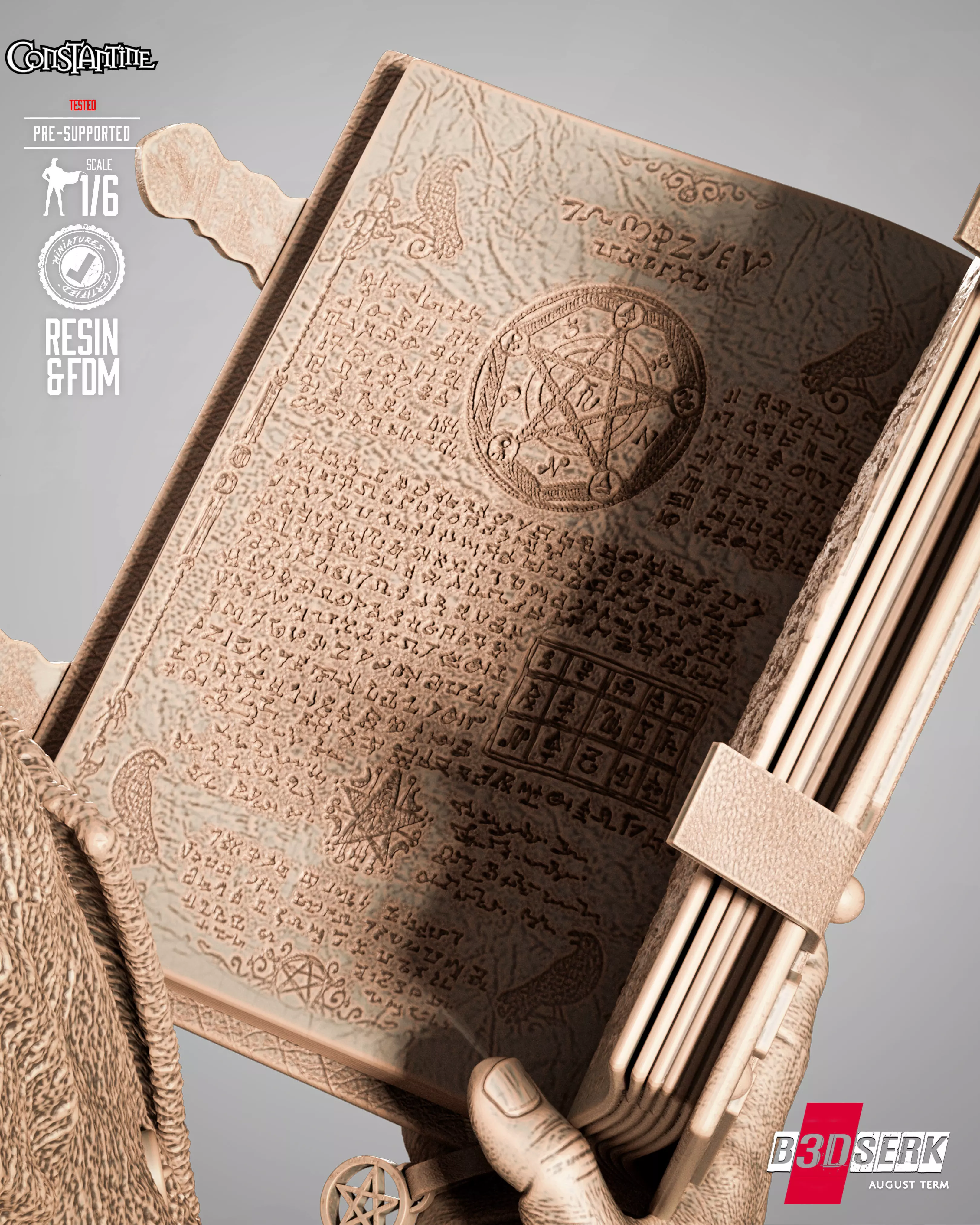 B3DSERK Constantine Sculpture 3D print model_12