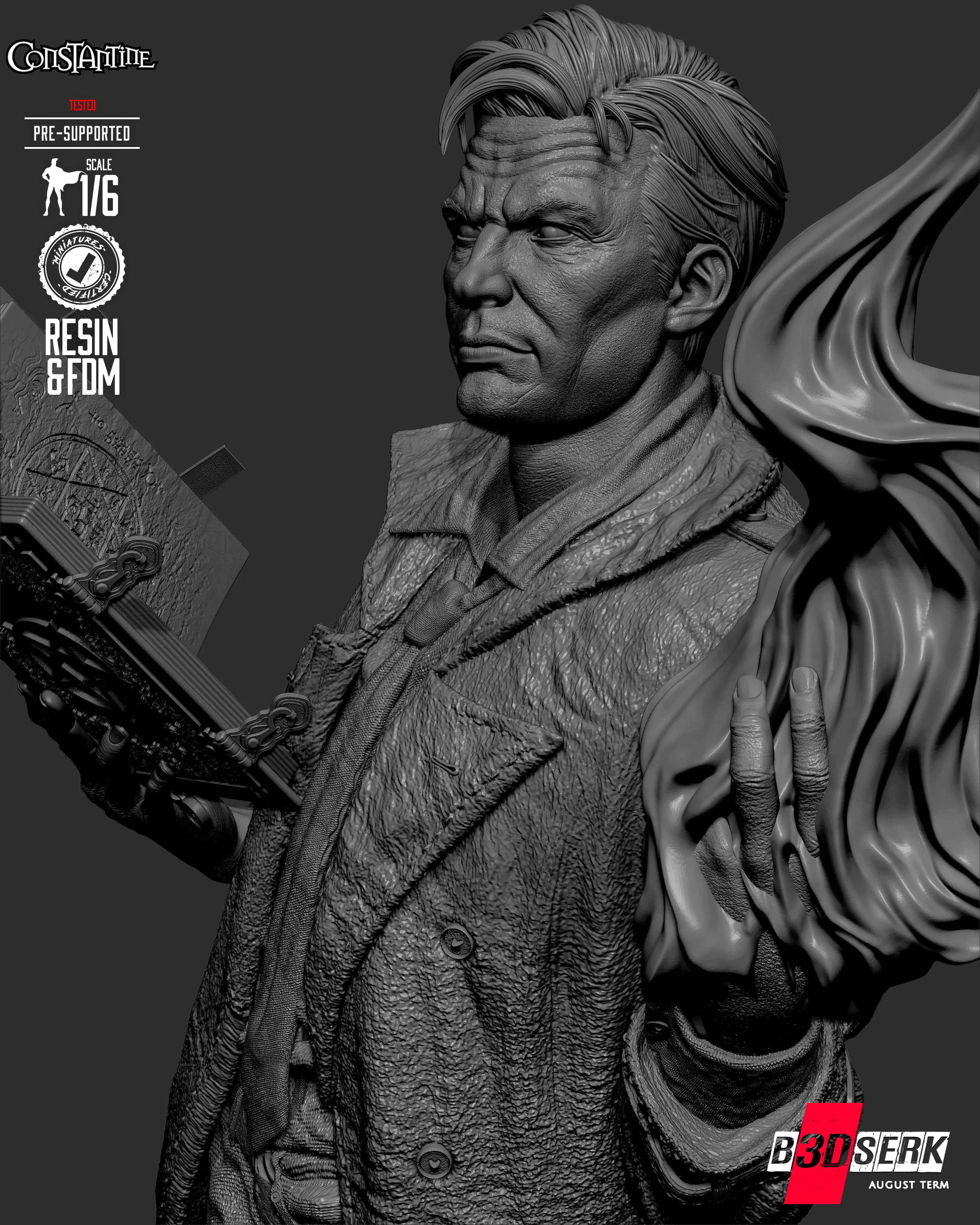 B3DSERK Constantine Sculpture 3D print model_20