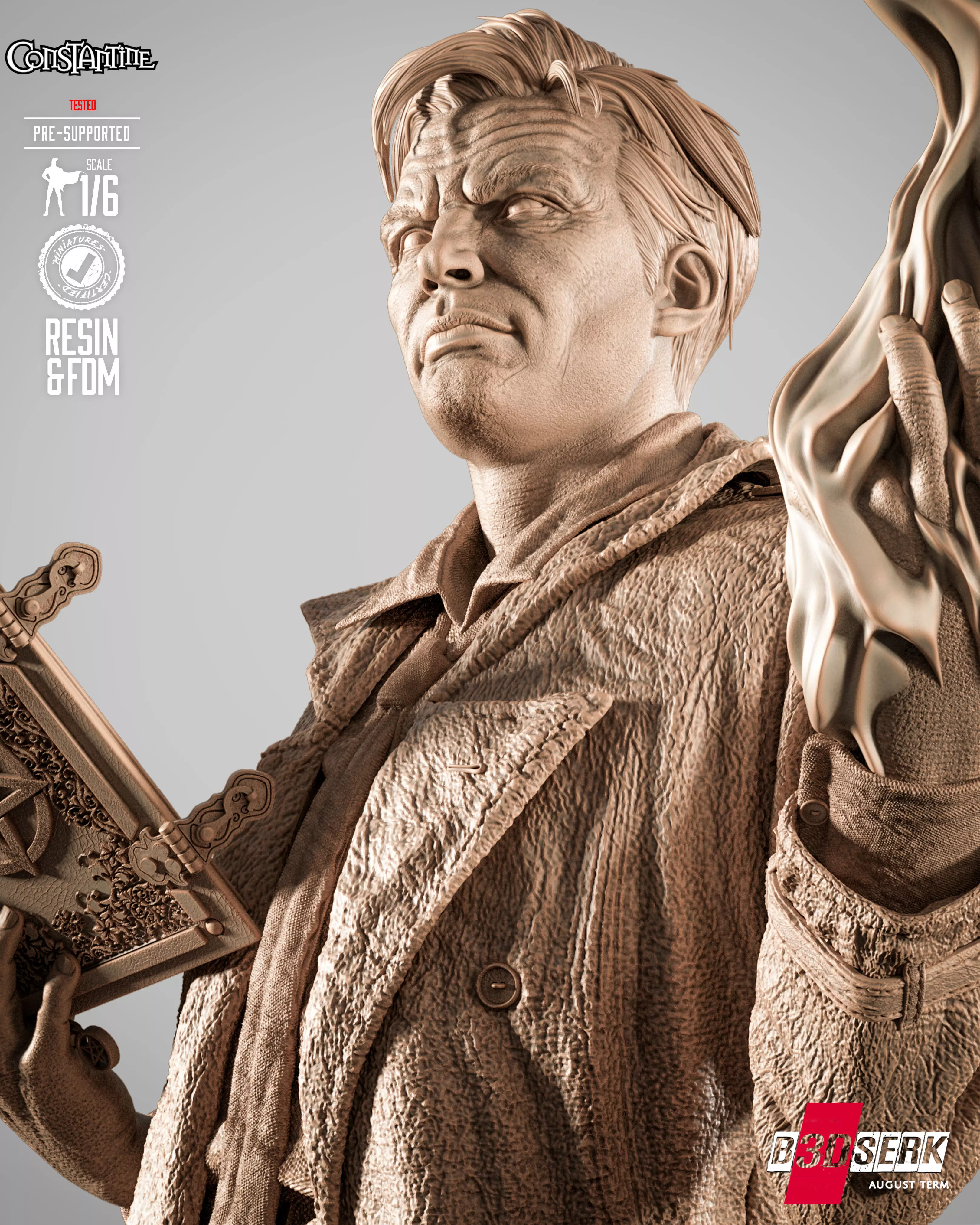 B3DSERK Constantine Sculpture 3D print model_4