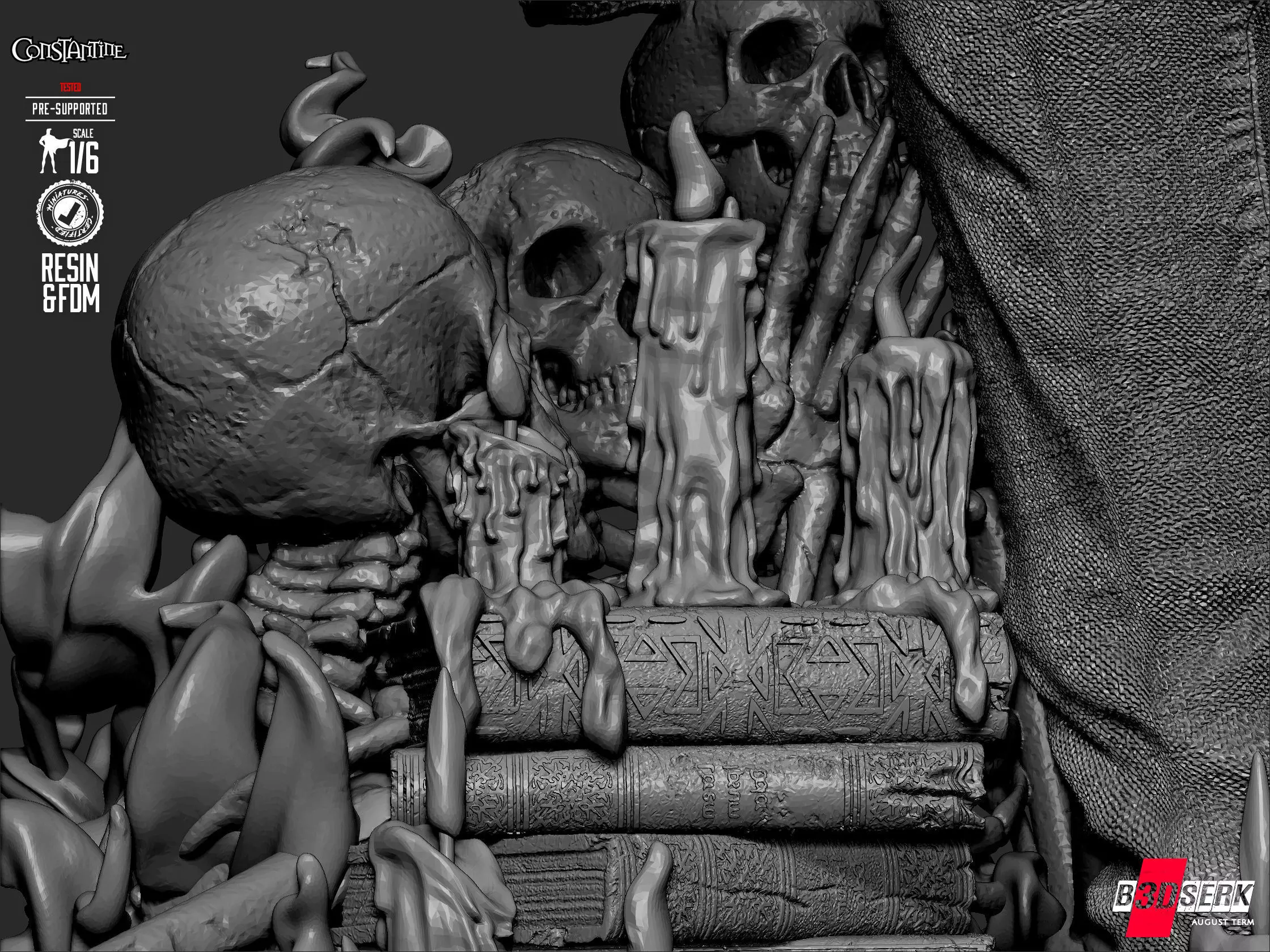 B3DSERK Constantine Sculpture 3D print model_39