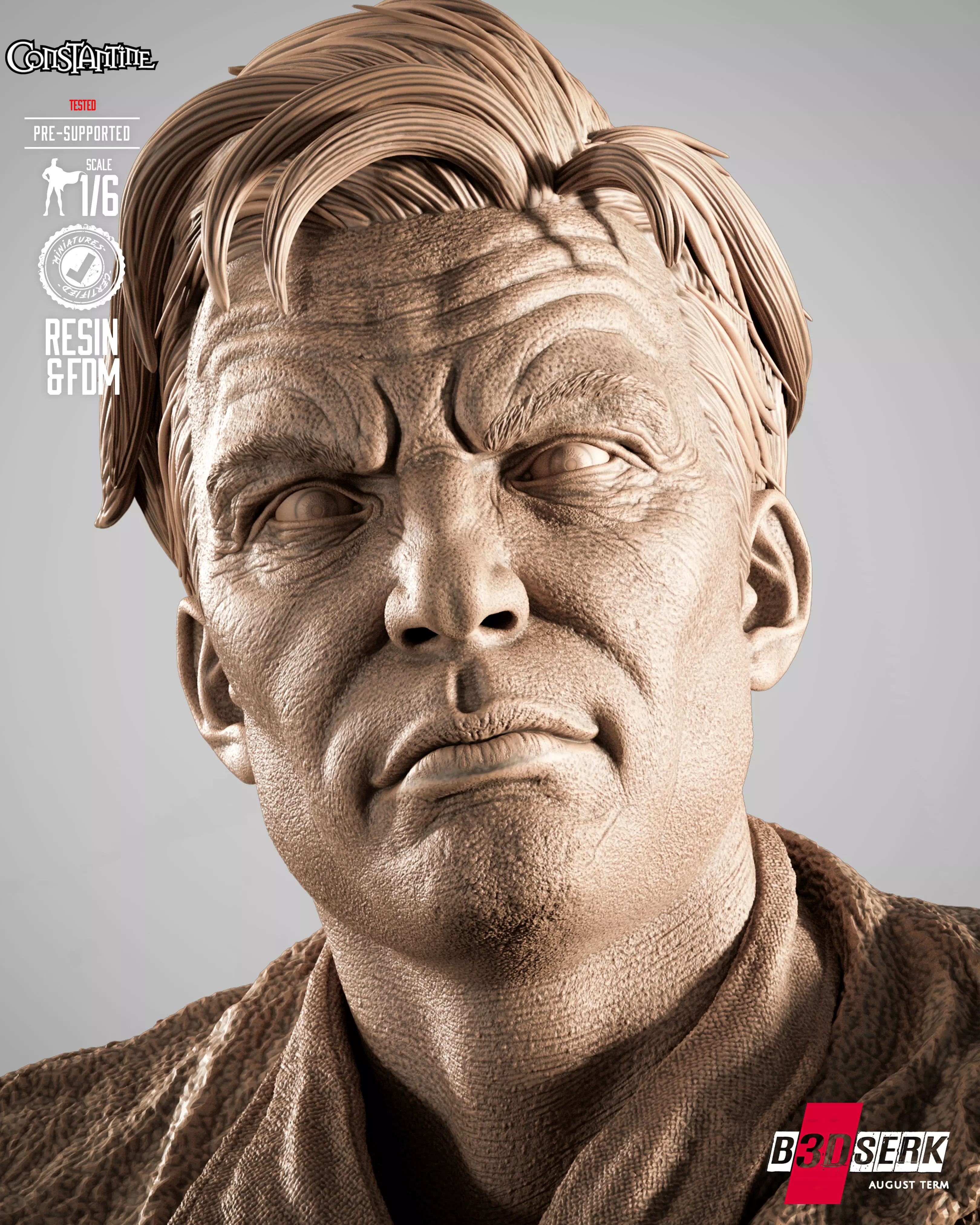 B3DSERK Constantine Sculpture 3D print model_13