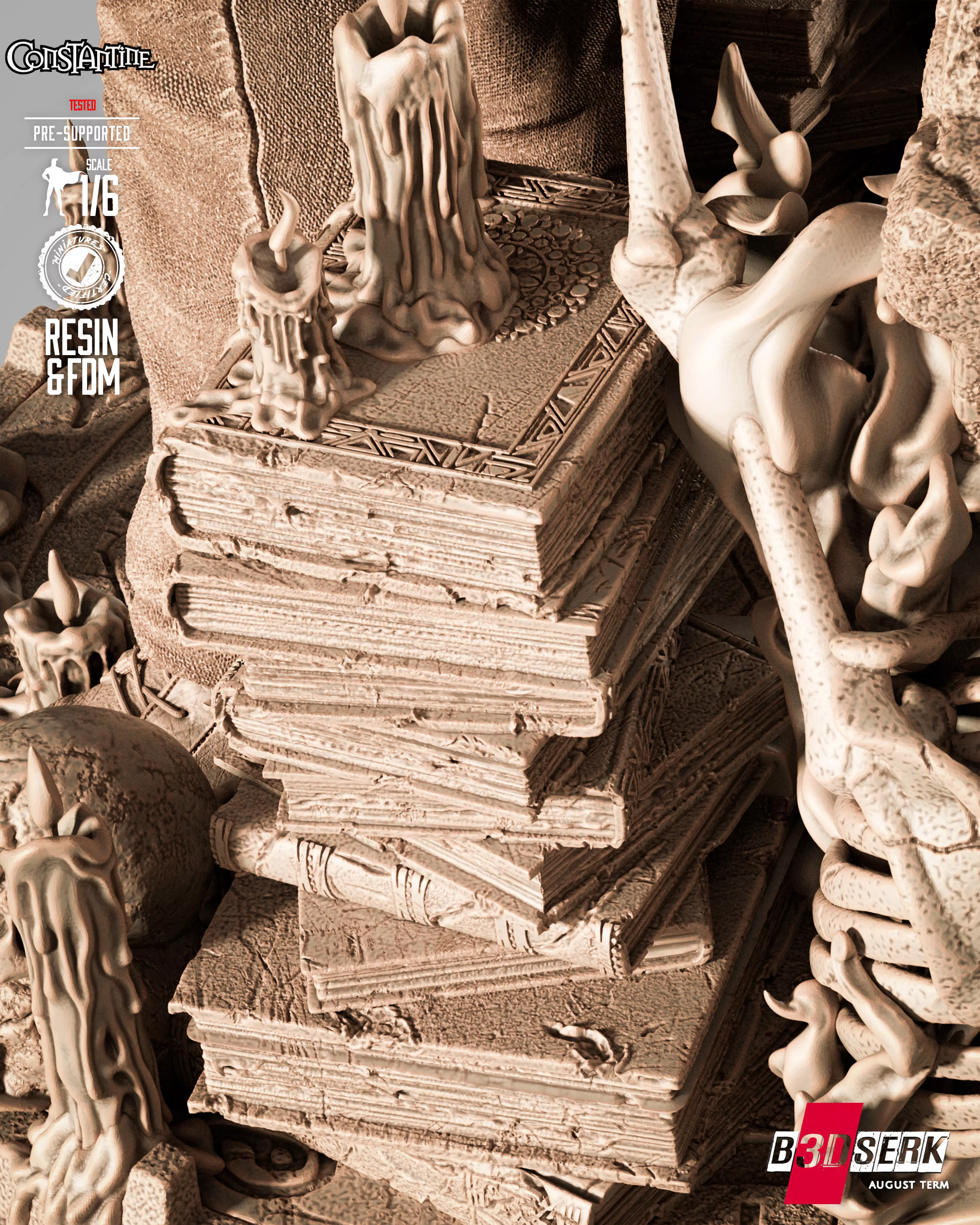 B3DSERK Constantine Sculpture 3D print model_14