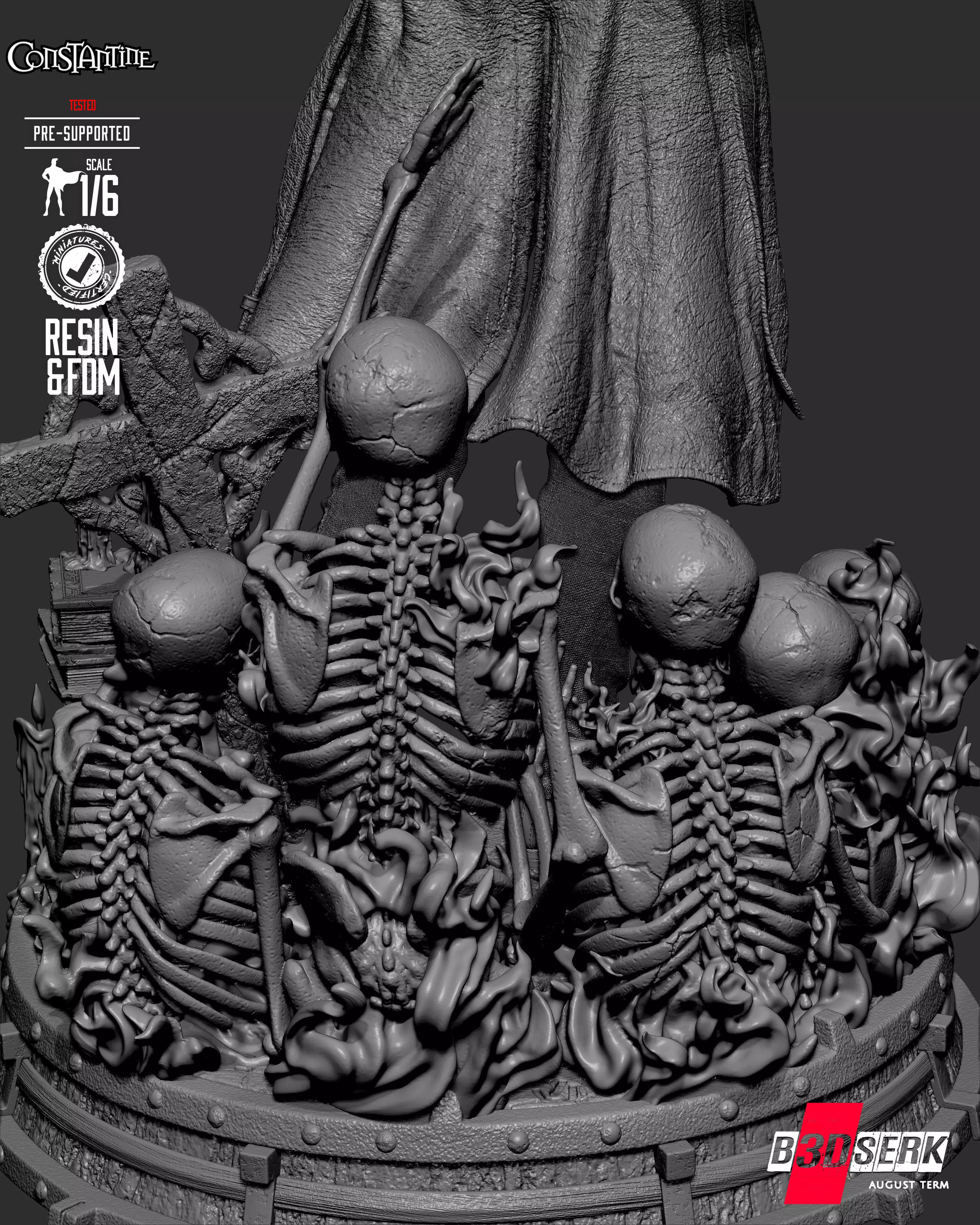 B3DSERK Constantine Sculpture 3D print model_33