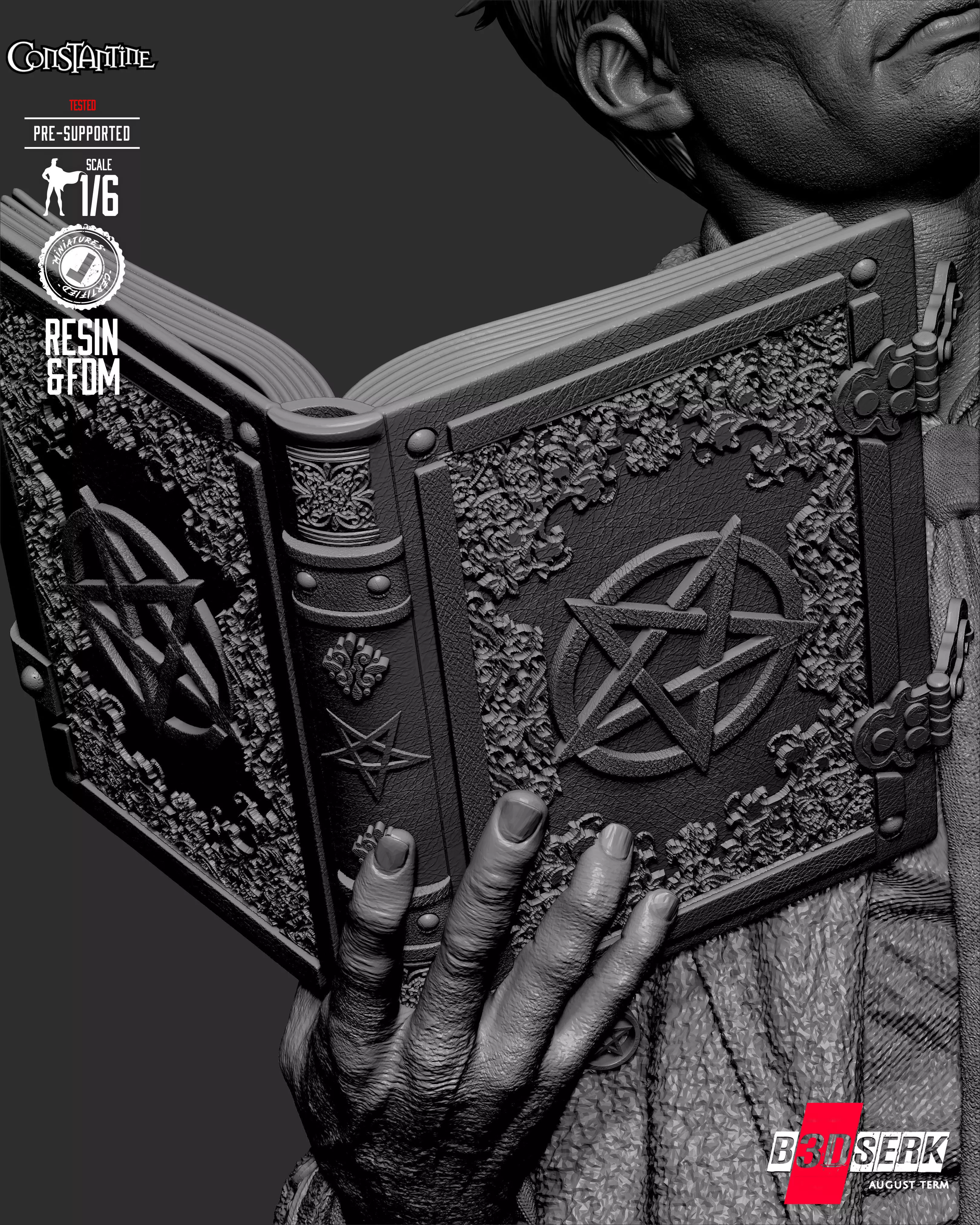 B3DSERK Constantine Sculpture 3D print model_26