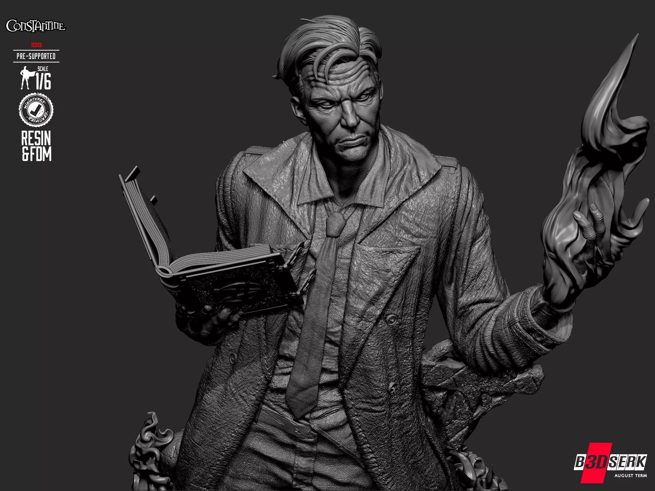 B3DSERK Constantine Sculpture 3D print model_37