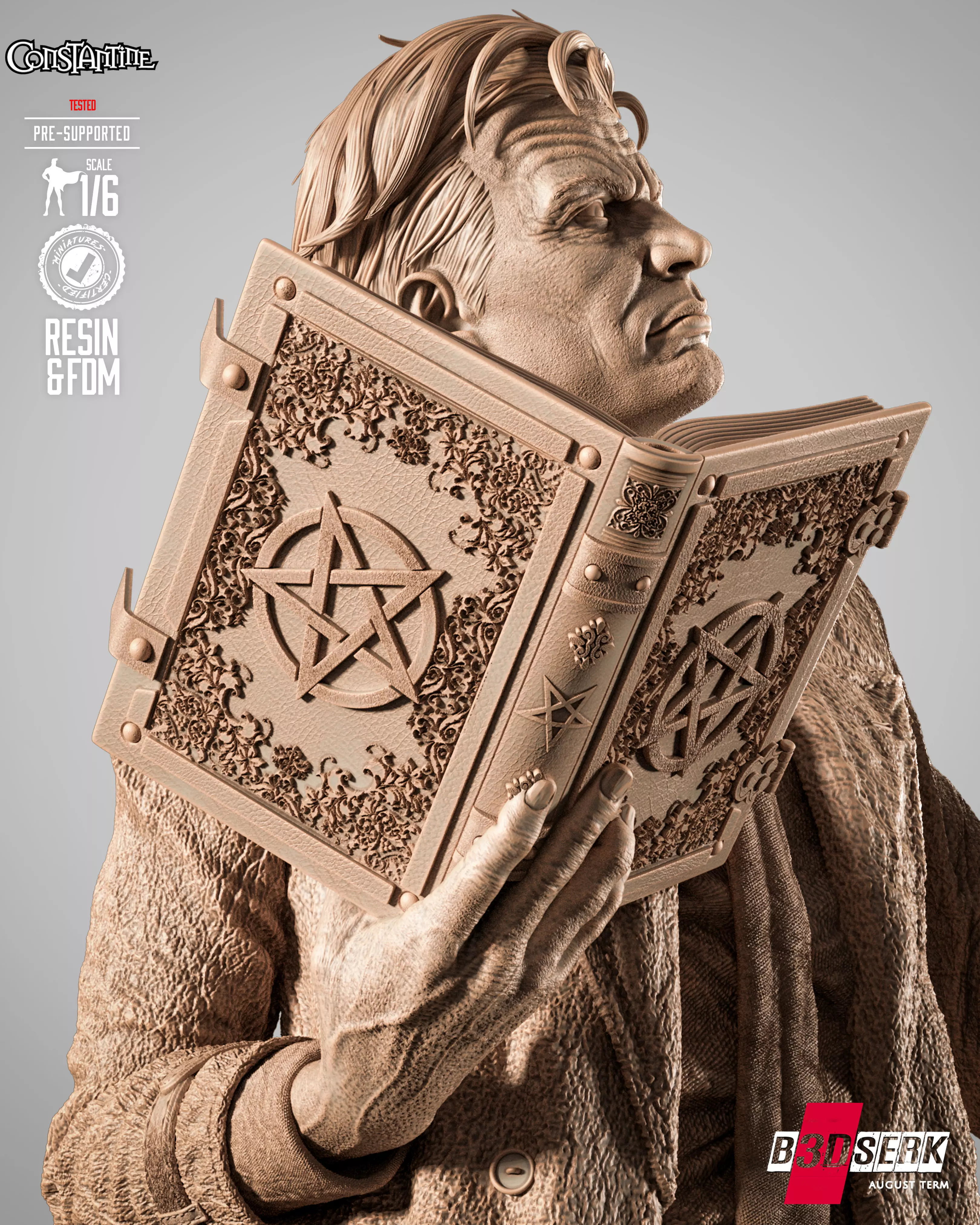 B3DSERK Constantine Sculpture 3D print model_8