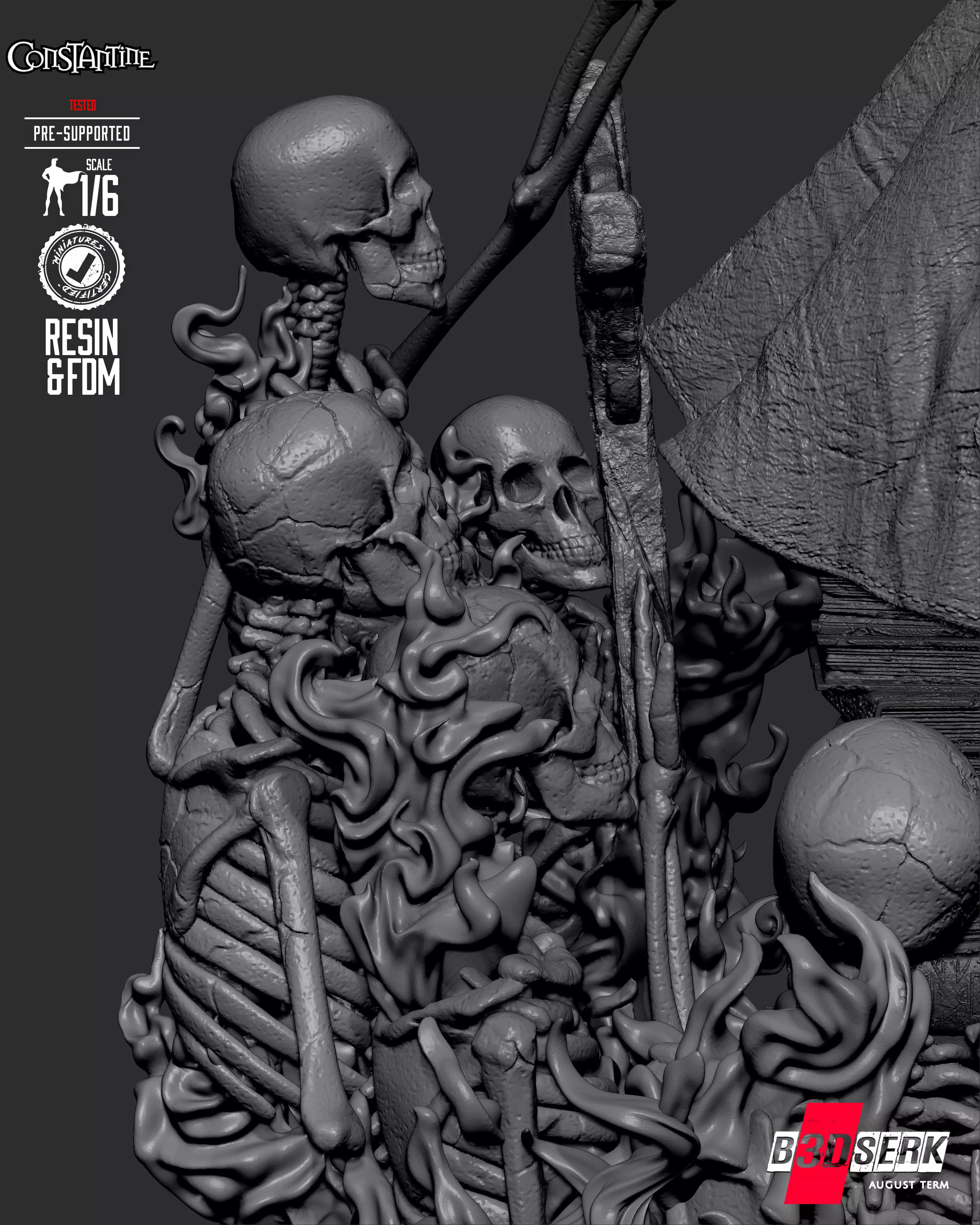 B3DSERK Constantine Sculpture 3D print model_30