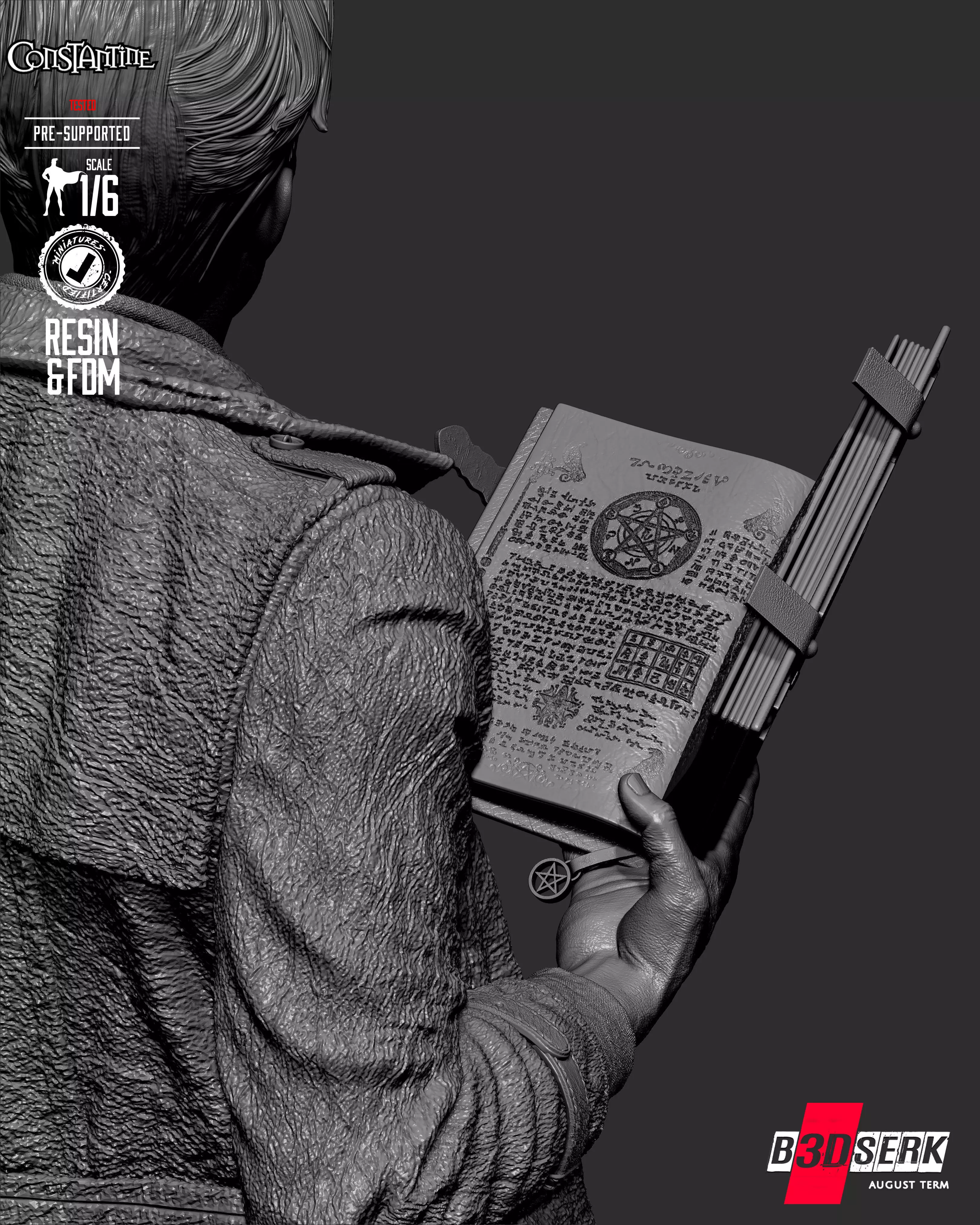 B3DSERK Constantine Sculpture 3D print model_25