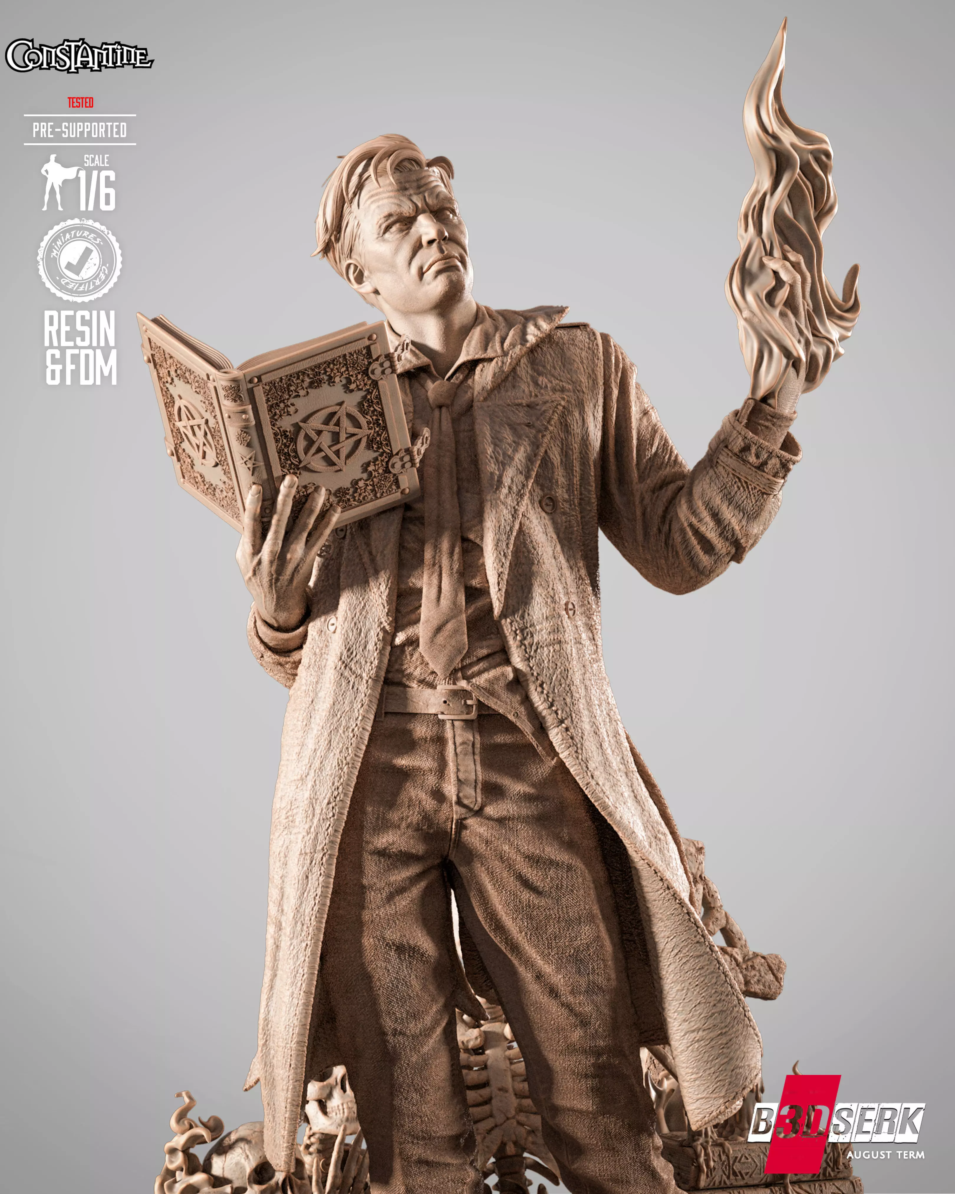 B3DSERK Constantine Sculpture 3D print model_11