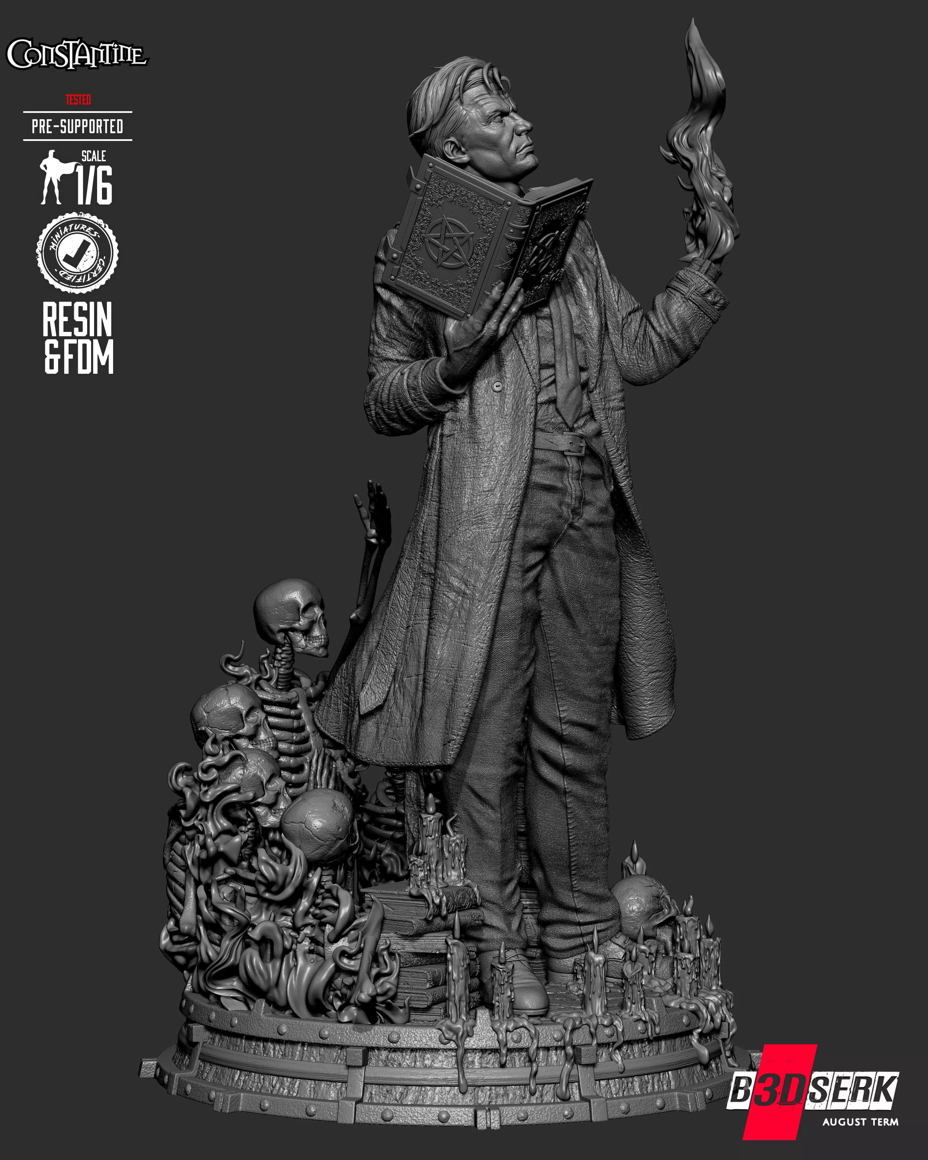 B3DSERK Constantine Sculpture 3D print model_15