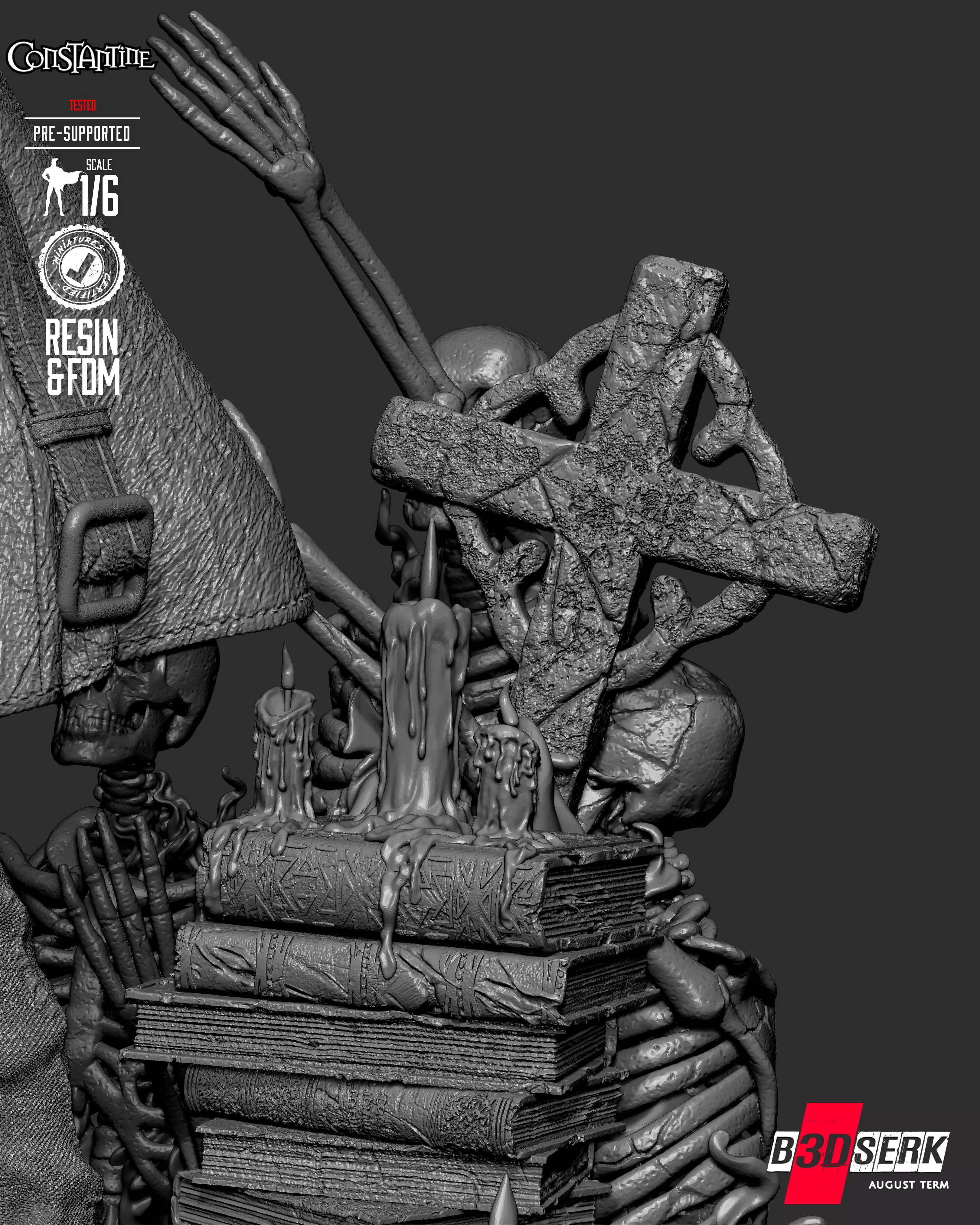 B3DSERK Constantine Sculpture 3D print model_29