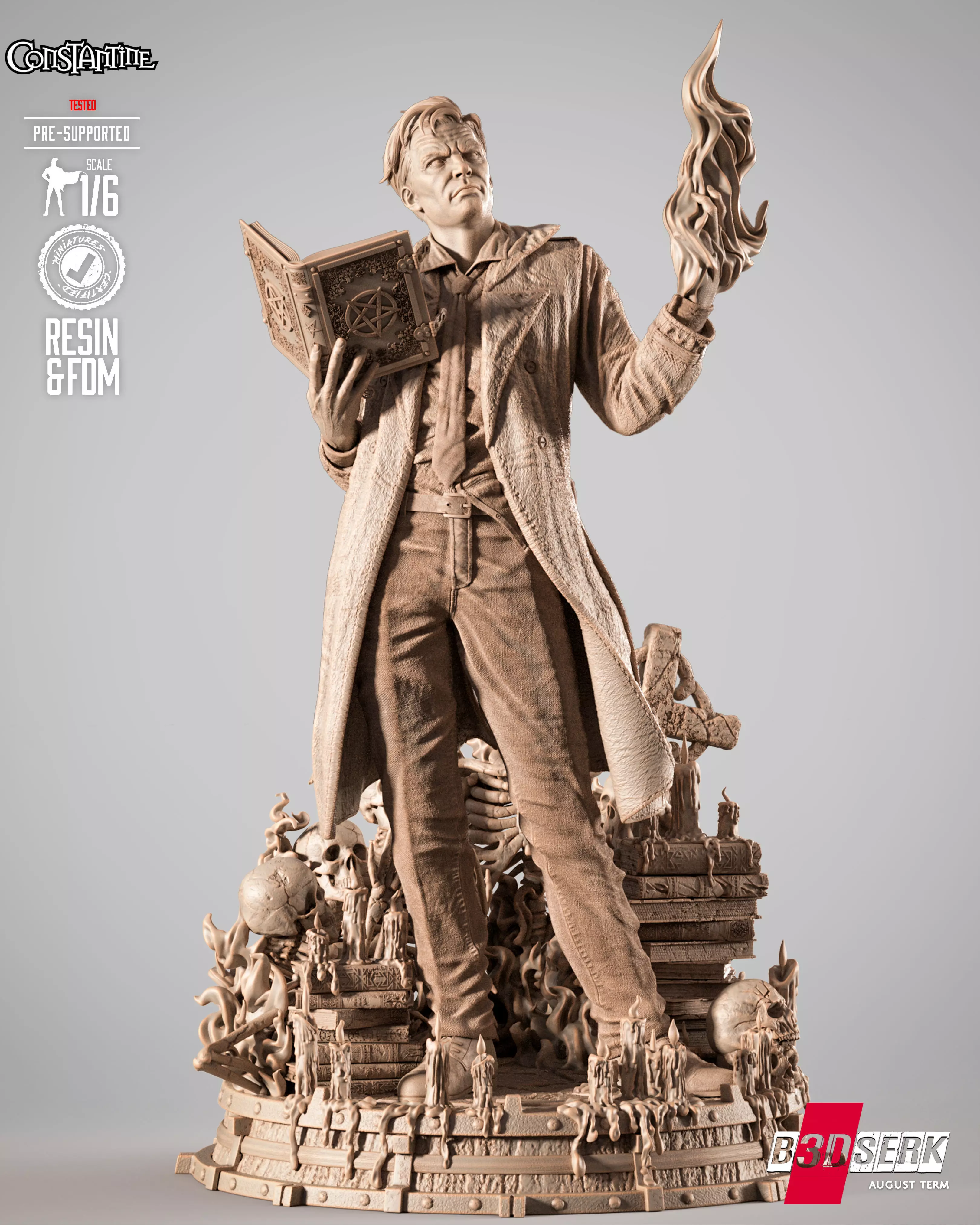 B3DSERK Constantine Sculpture 3D print model_0
