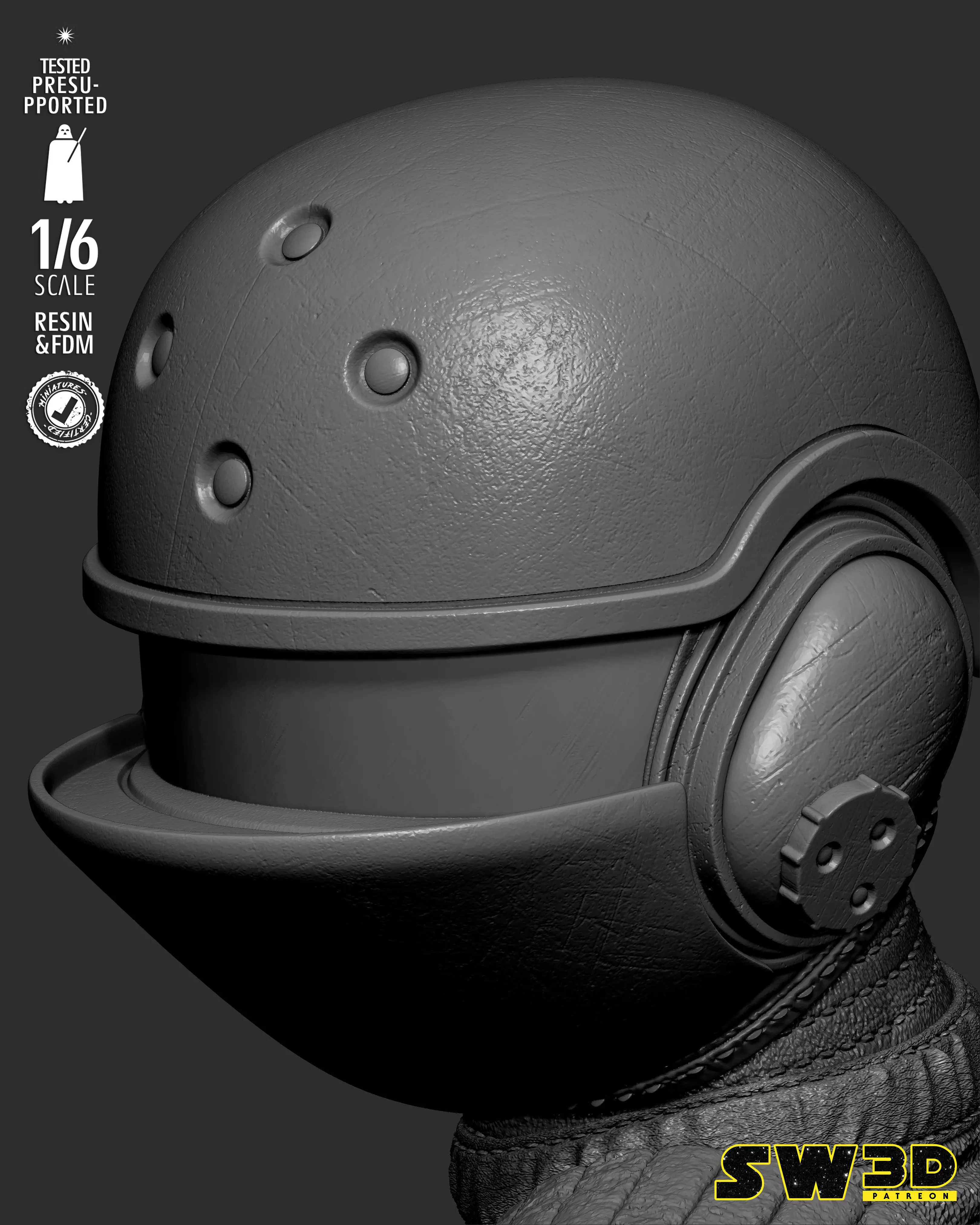 STAR WARS Jyn Erso Sculpture 3D print model_25