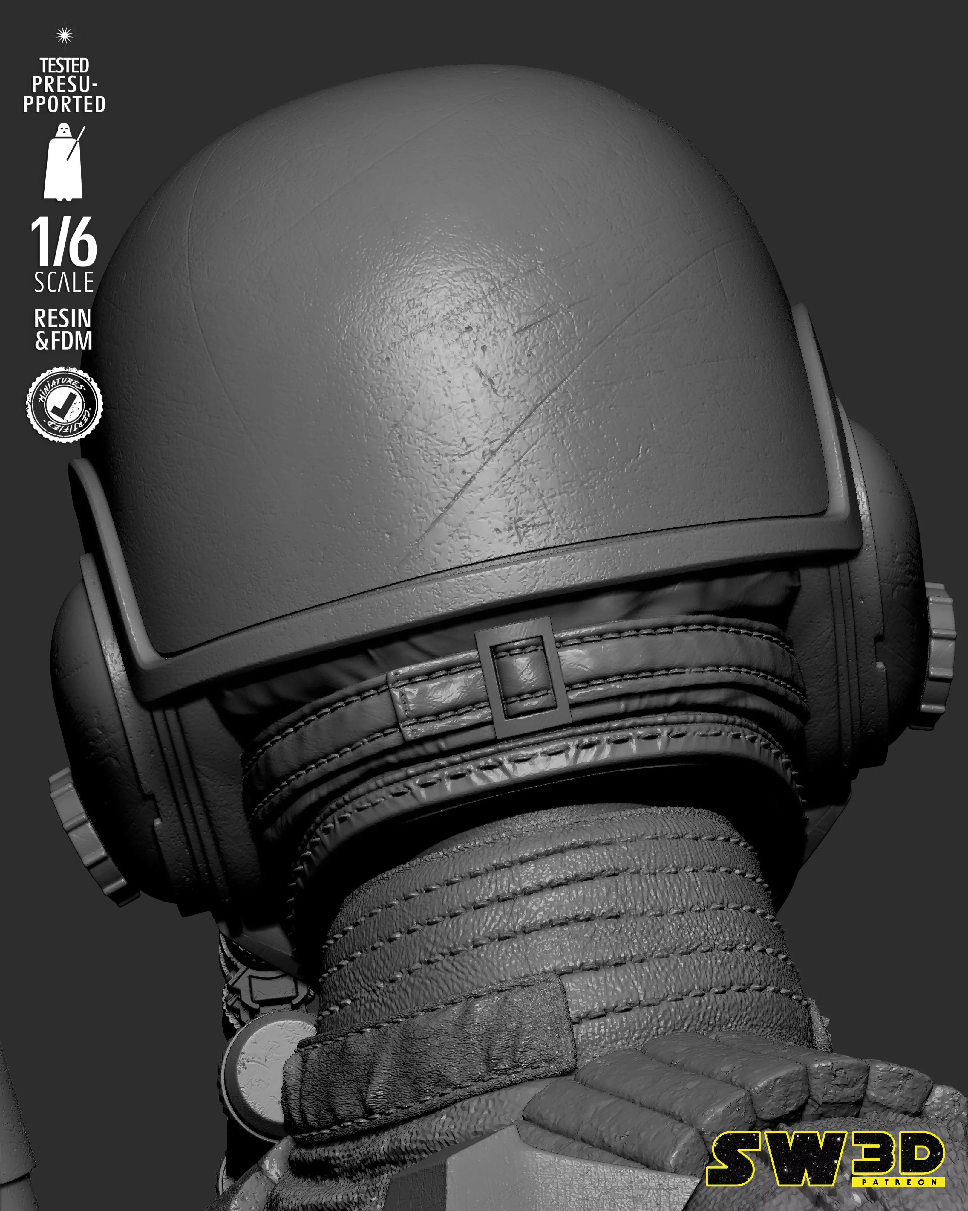 STAR WARS Jyn Erso Sculpture 3D print model_54