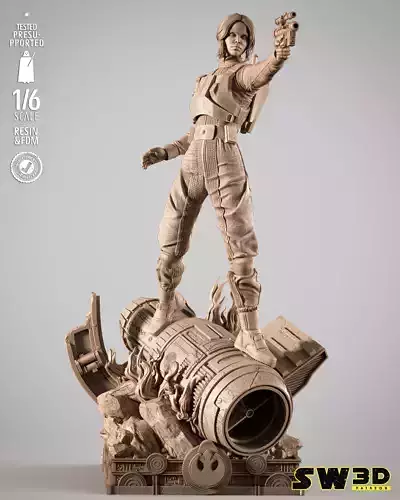 STAR WARS Jyn Erso Sculpture