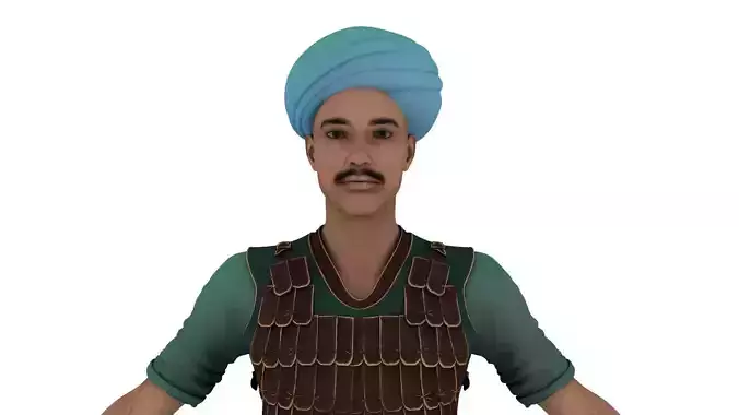Realistic indian historical soilder