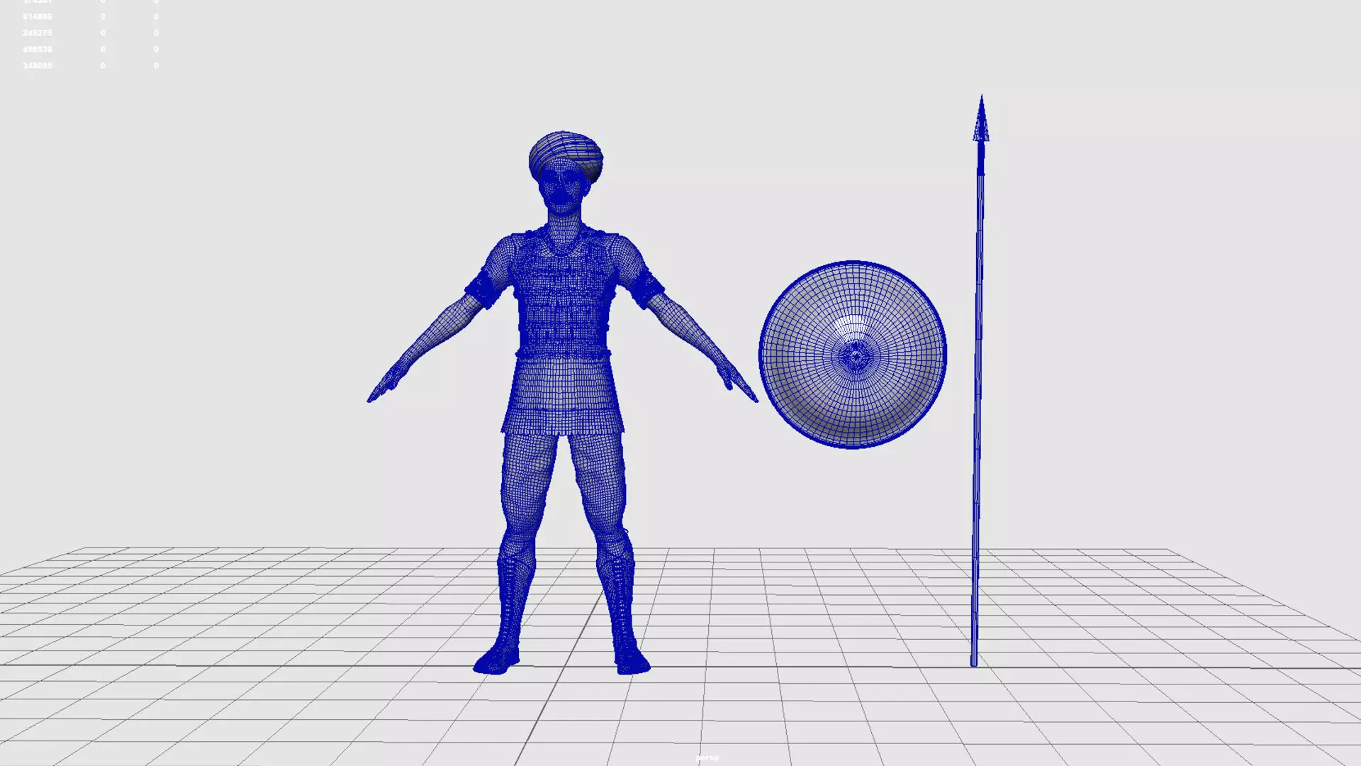 Realistic indian historical soilder 3D model_7