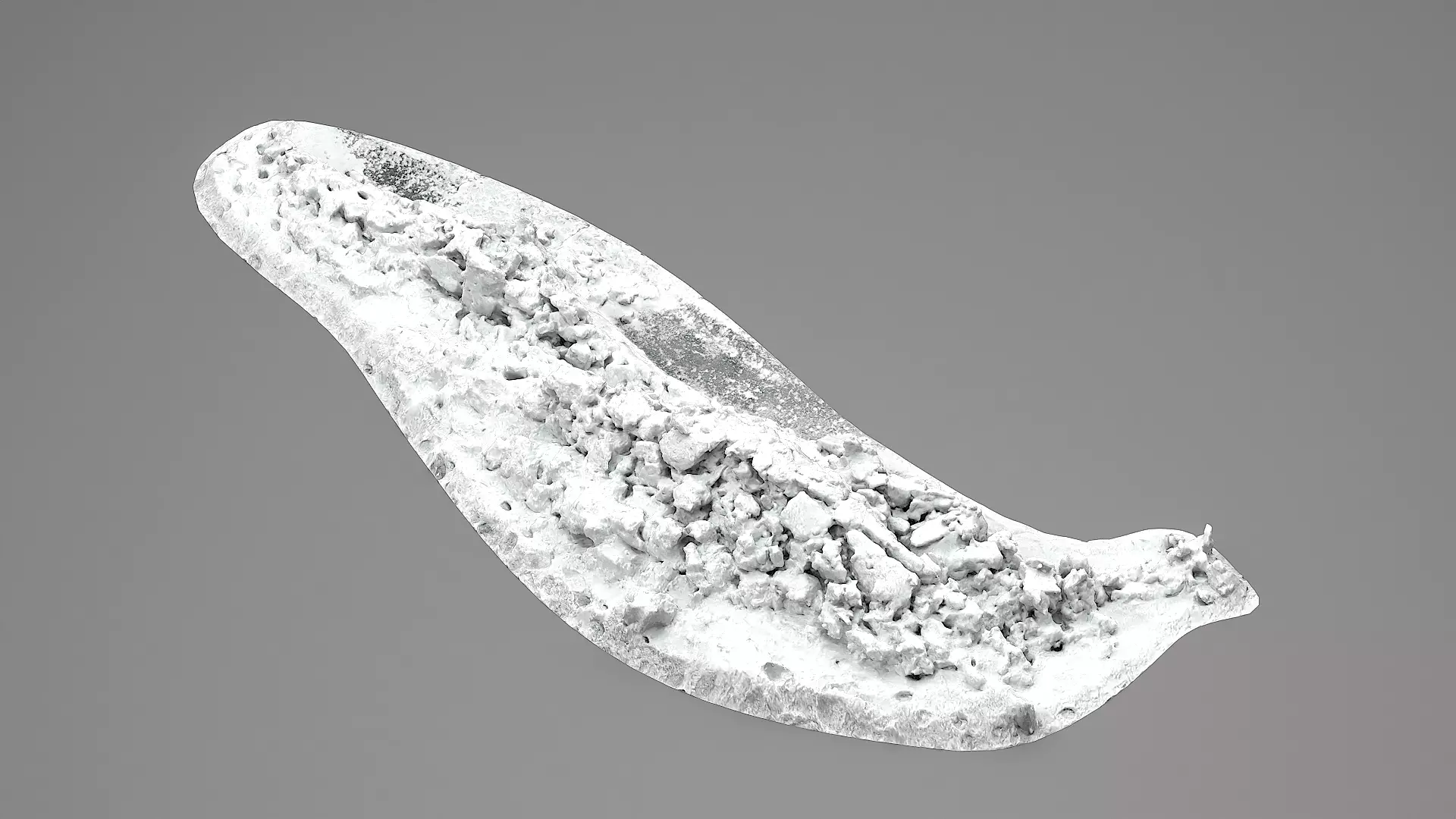 Realistic Snow Pile- Variation 3 Low-poly 3D model_2