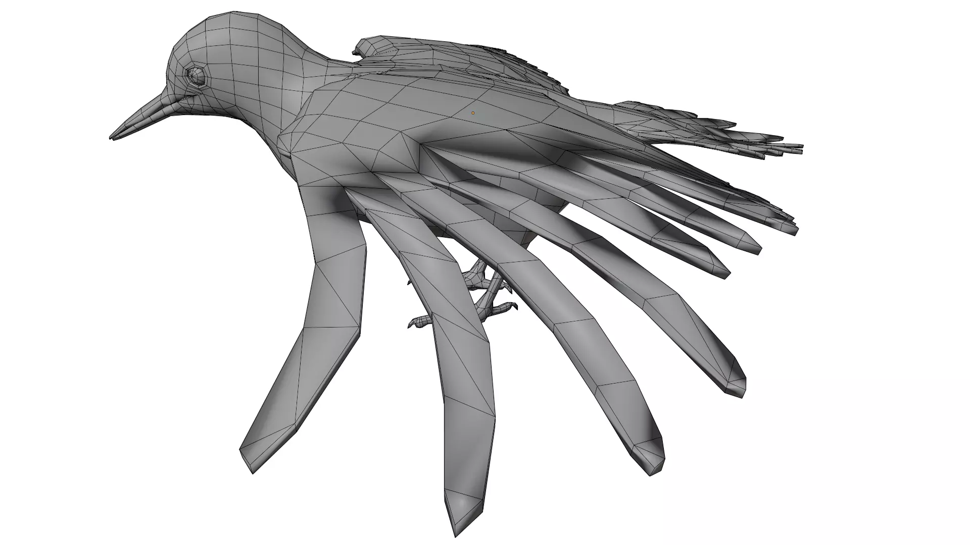 Red Bellied Woodpecker 3D model_10