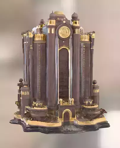 Imperial Palace Colonnade   Low-poly 3D model