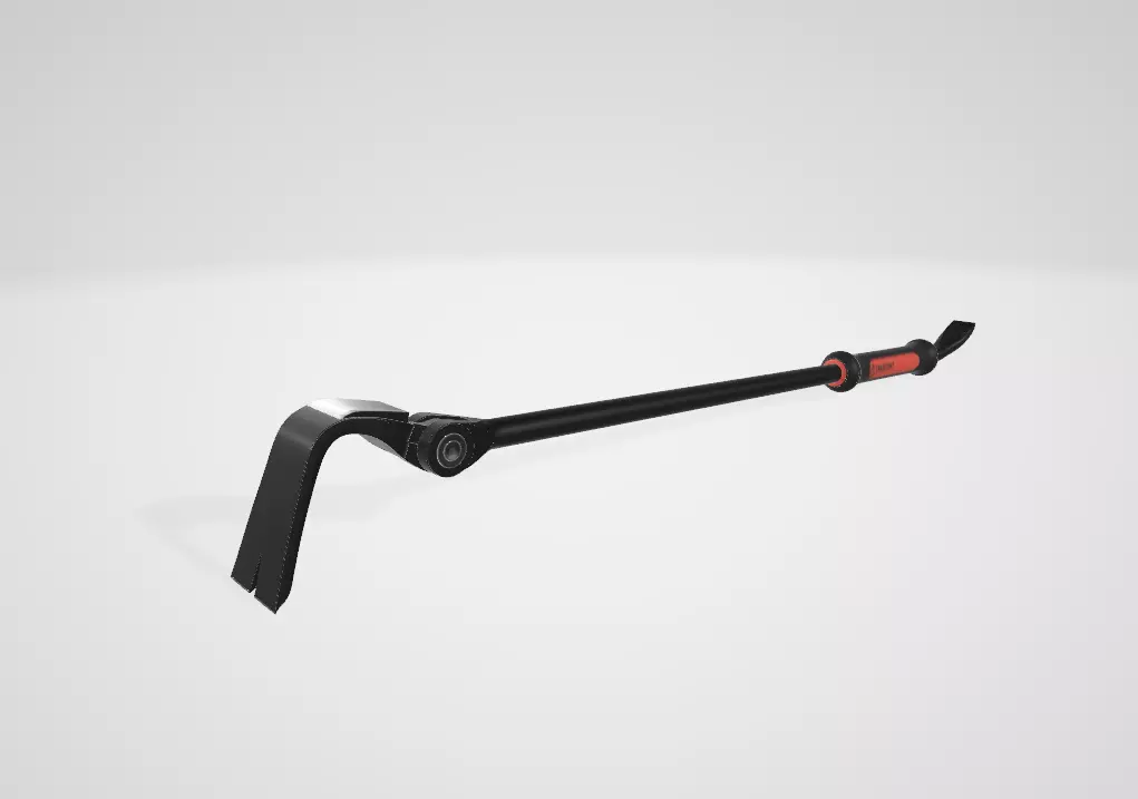 Crescent 30 In Indexing Flat Pry Bar Low-poly 3D model_2