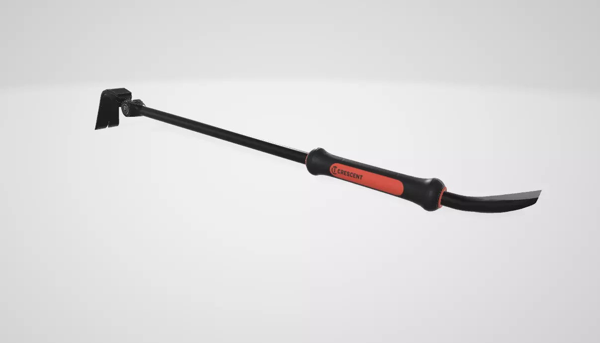 Crescent 30 In Indexing Flat Pry Bar Low-poly 3D model_5