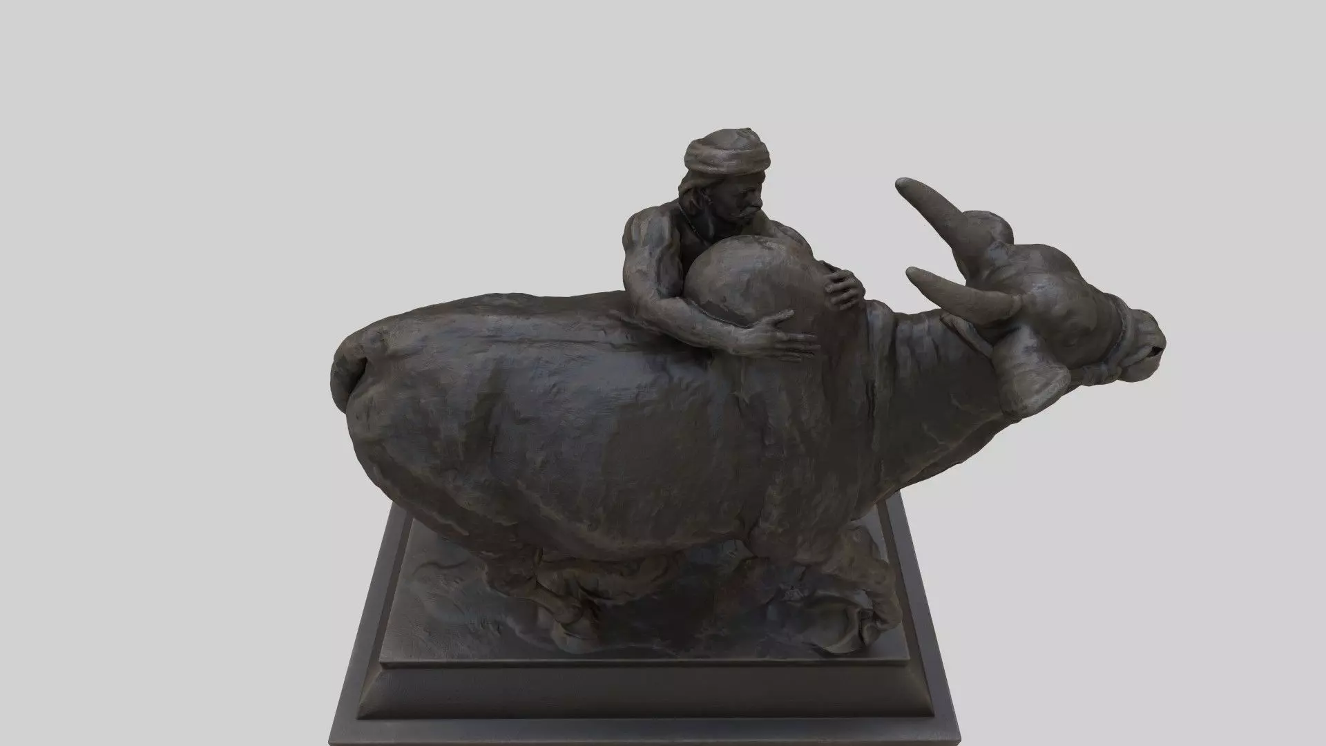 jallikattu sculpture statue 3D model_6