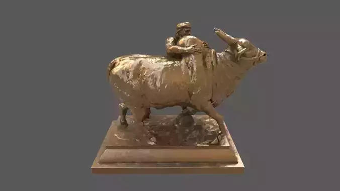 jallikattu sculpture statue