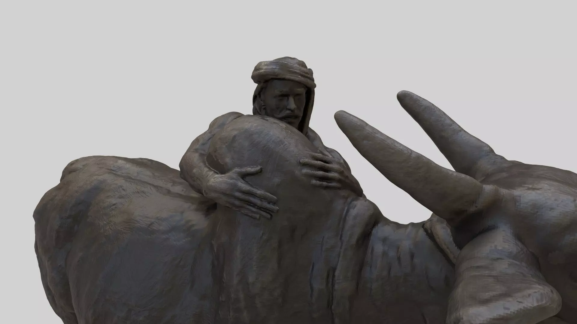 jallikattu sculpture statue 3D model_5