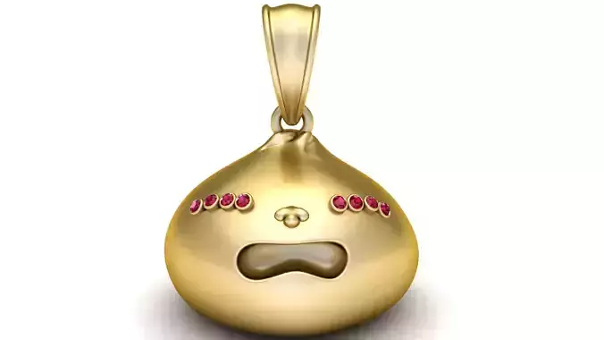 unique gold pendant