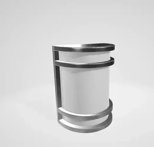 Light Brushed Nickel Transitional Integrated LED Wall Sconce