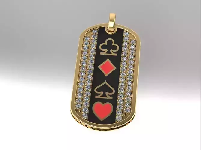 poker pendant 