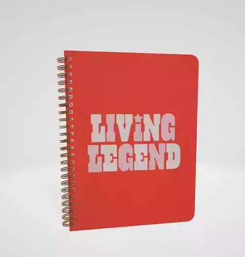 bando Red Rough Draft Mini Spiral Notebook with Saying Low-poly 3D model bando Red Rough Draft Mini Spiral Notebook with Saying Low-poly 3D model