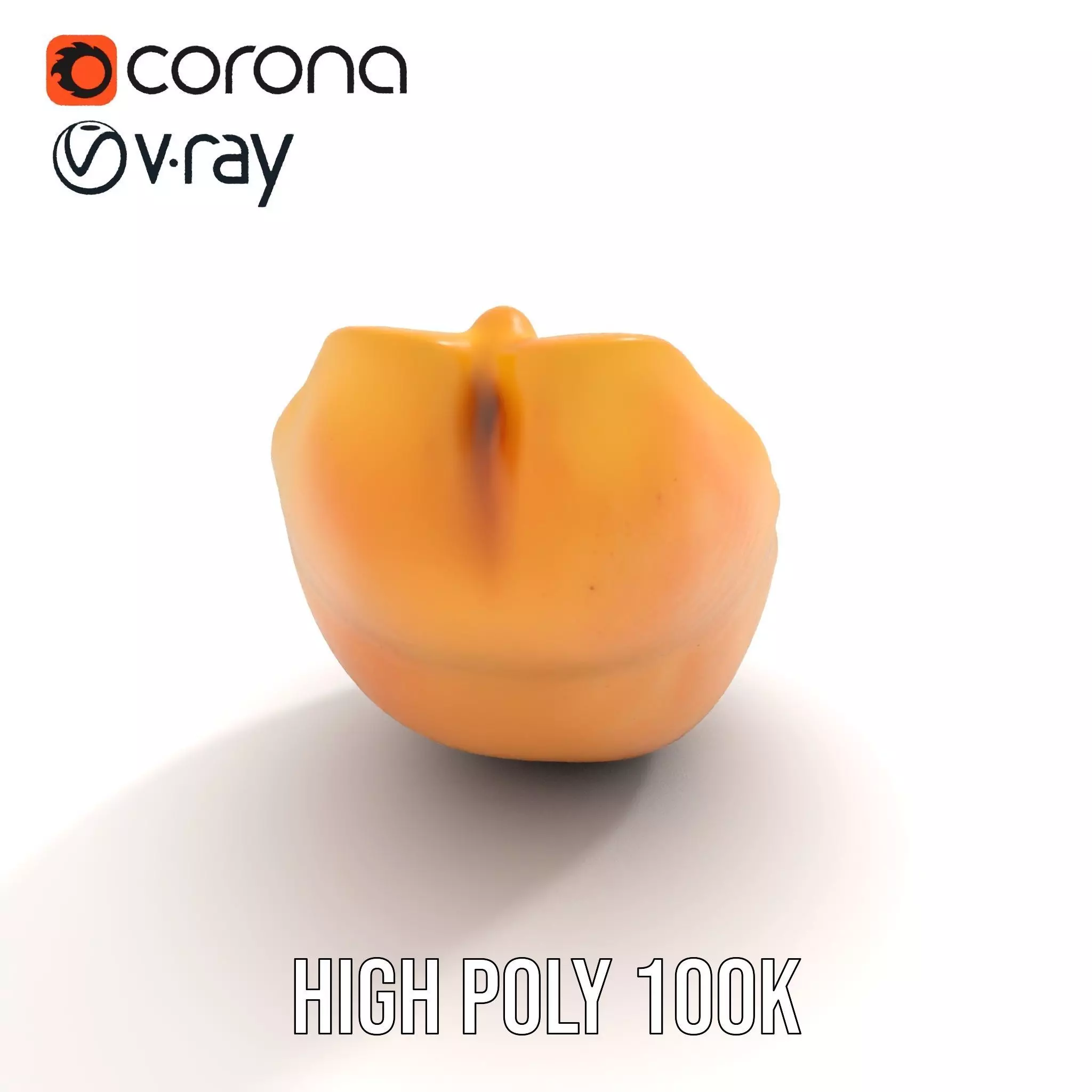 Vibrant Papaya Slice model pack Low-poly 3D model_22