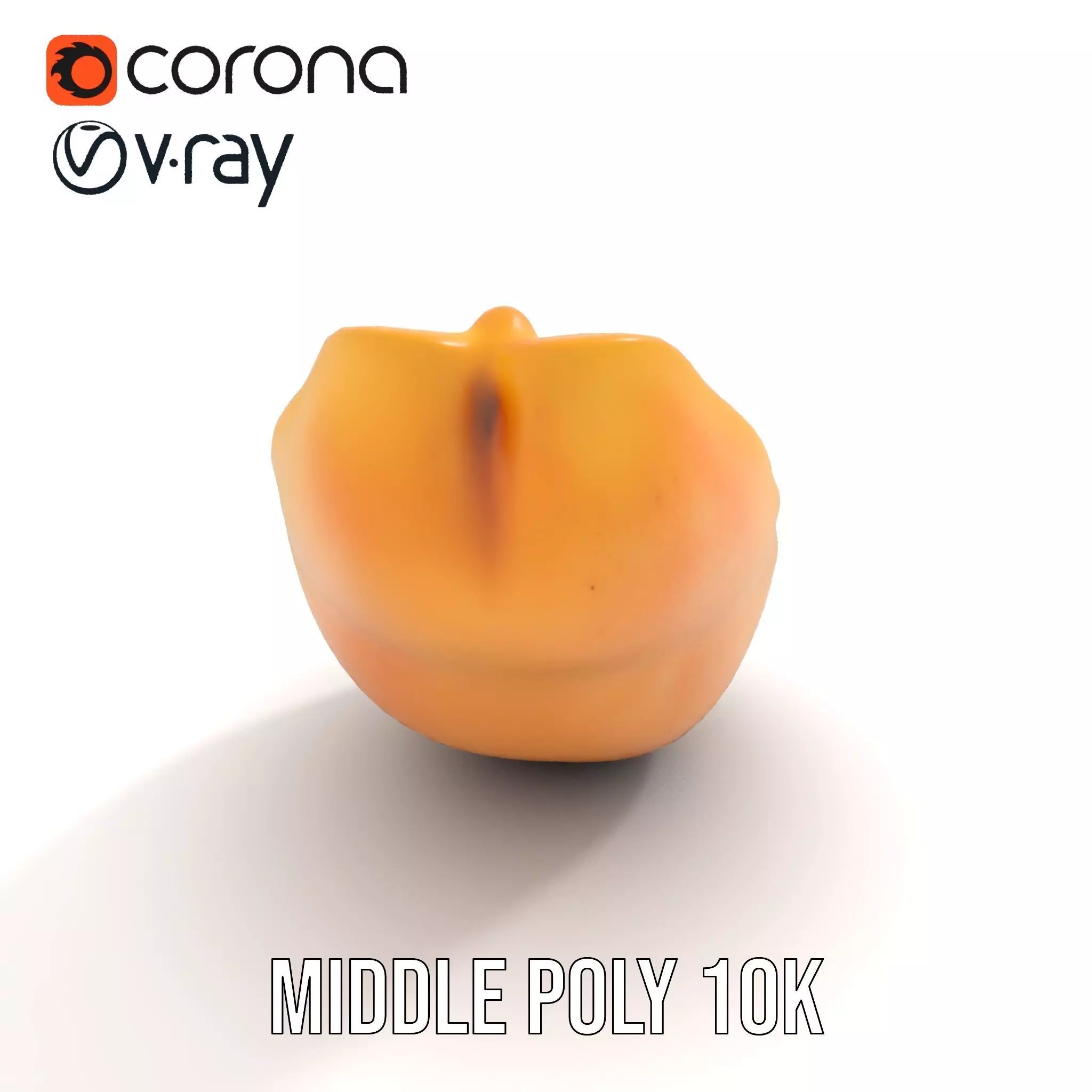 Vibrant Papaya Slice model pack Low-poly 3D model_11