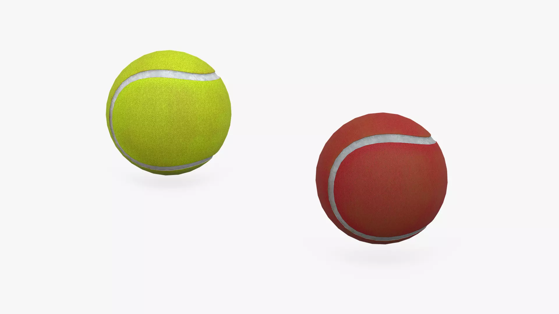 Tennis Ball Low-poly PBR Free low-poly 3D model