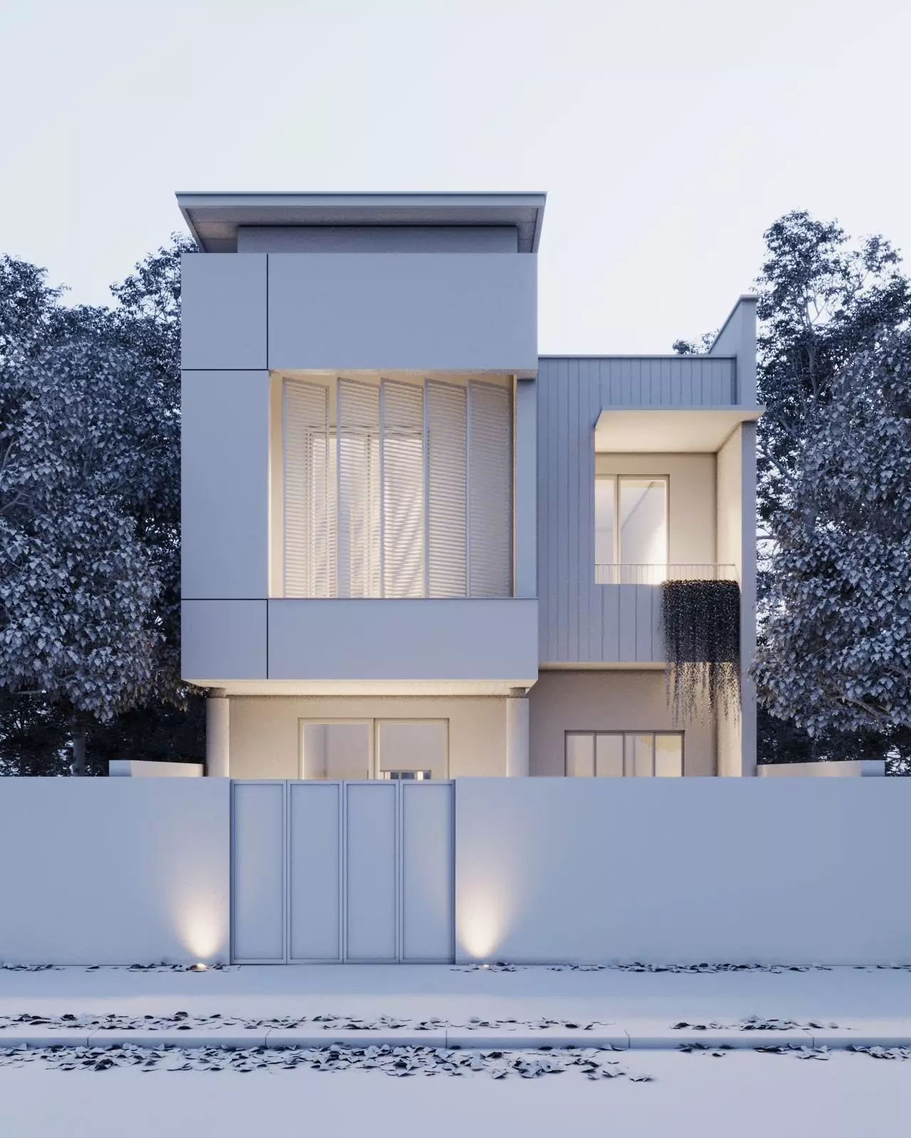 Dusk Small House 3D model_1