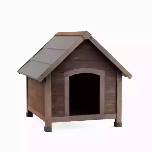 Doghouse 04 Low-poly 3D model 3