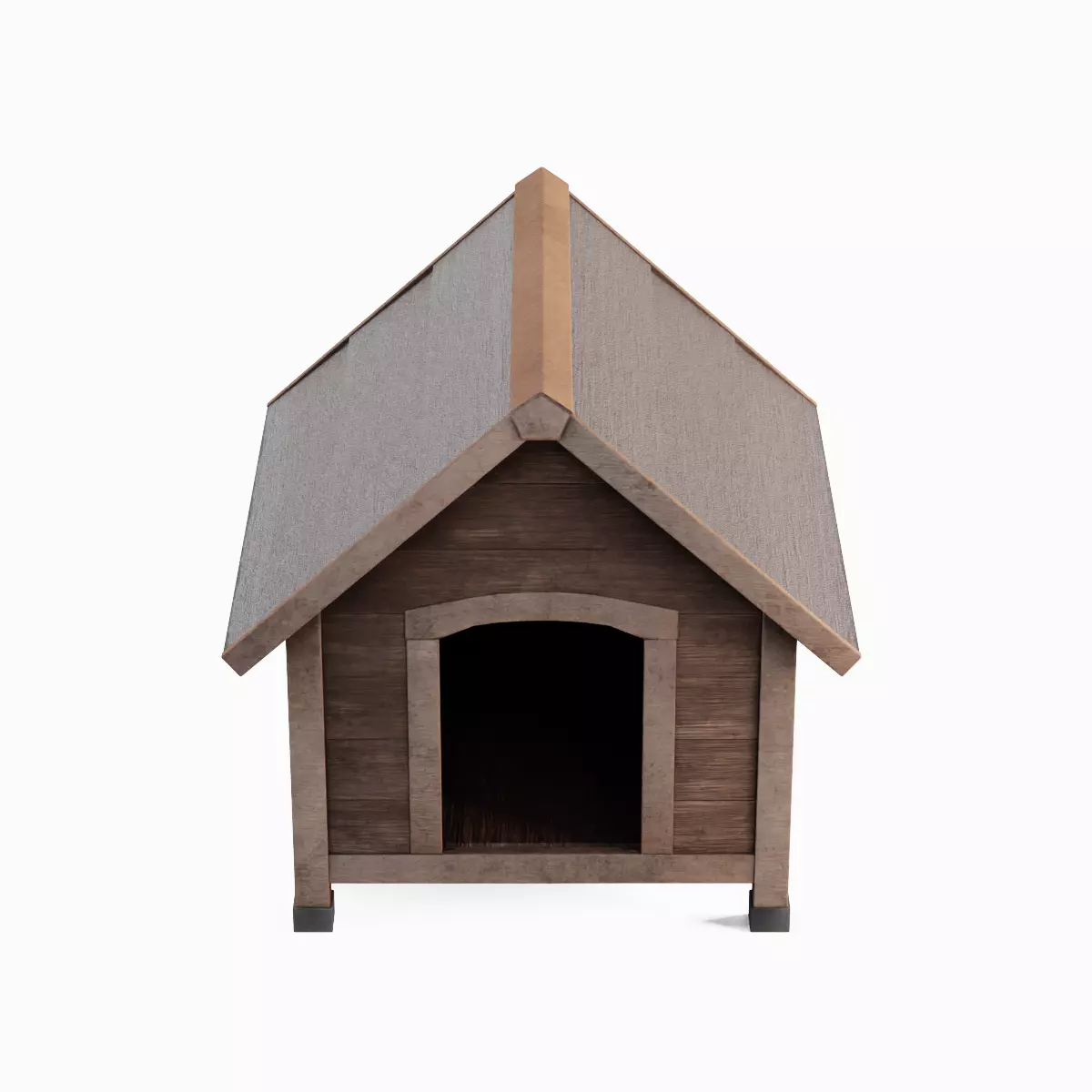 Doghouse 04 Low-poly 3D model_4
