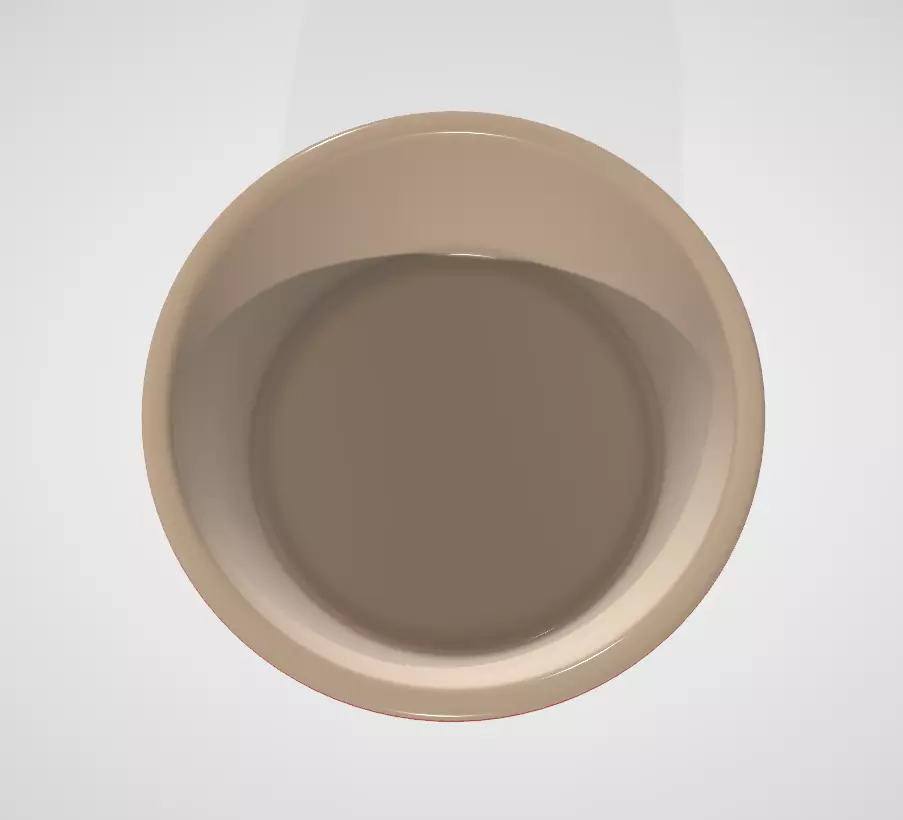 Le Creuset Stackable Ramekin  Cerise Stoneware Low-poly 3D model_7