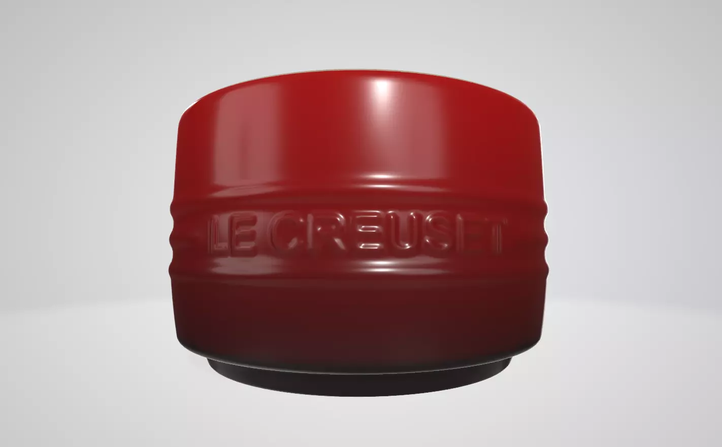 Le Creuset Stackable Ramekin  Cerise Stoneware Low-poly 3D model_9