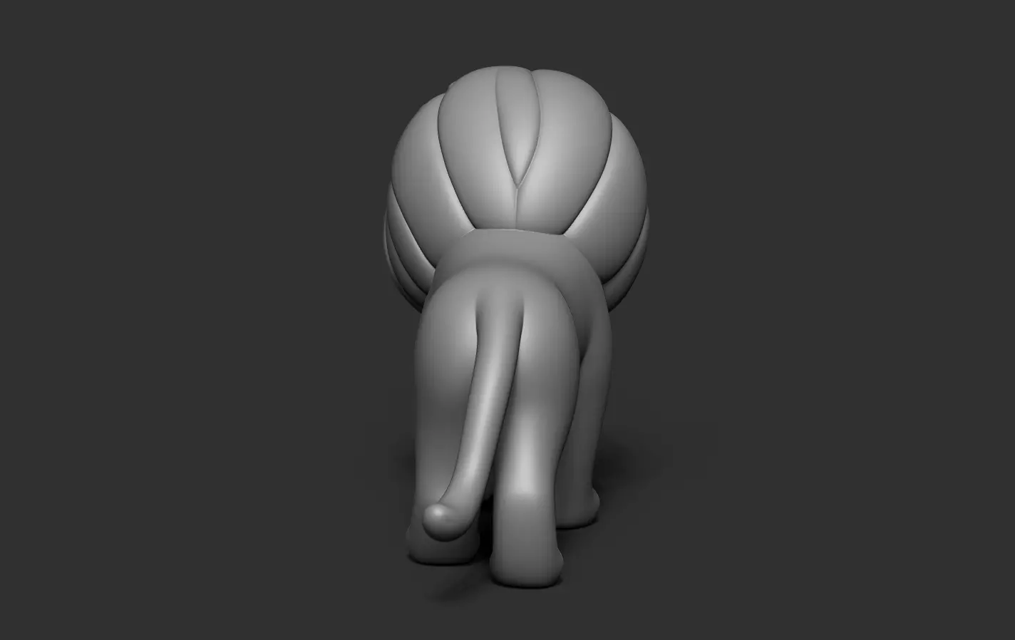 Lion Statue 3D print model_14