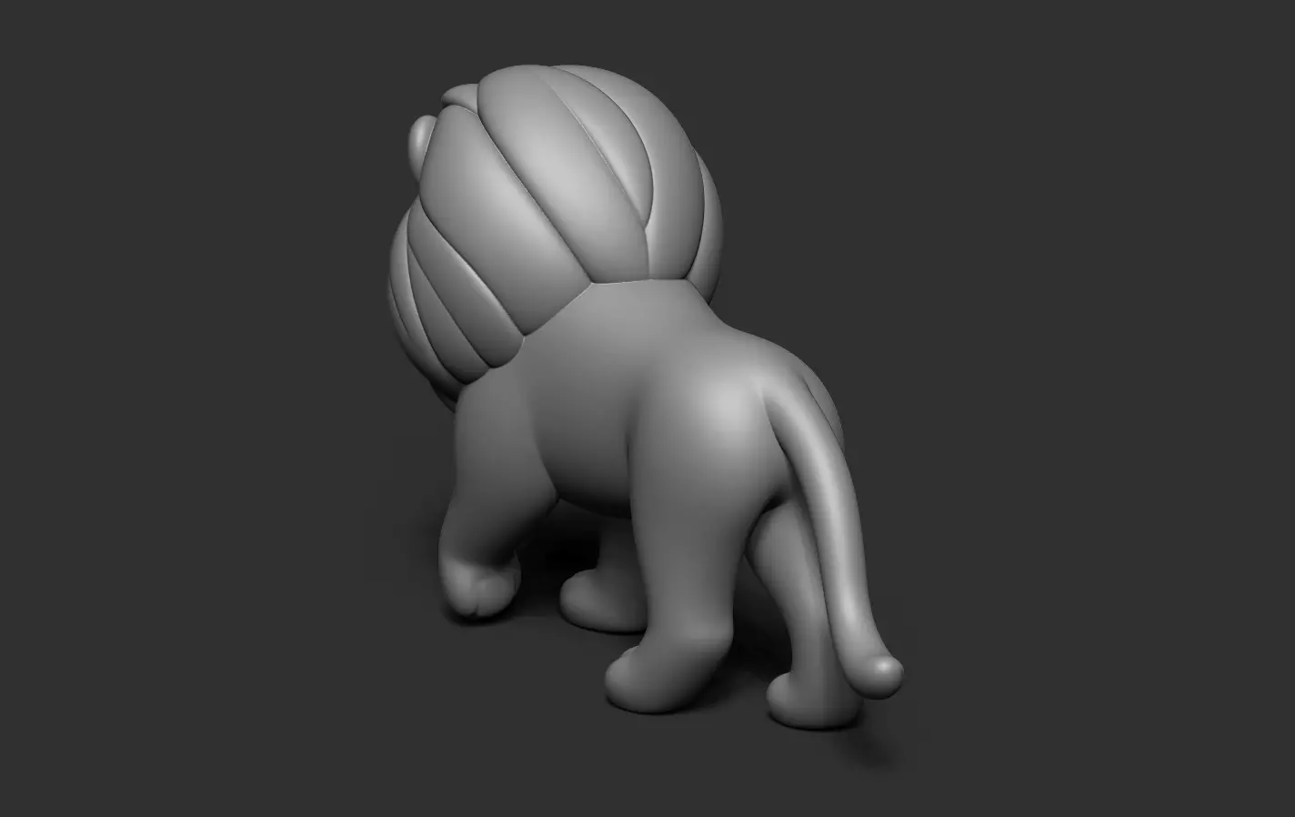 Lion Statue 3D print model_13