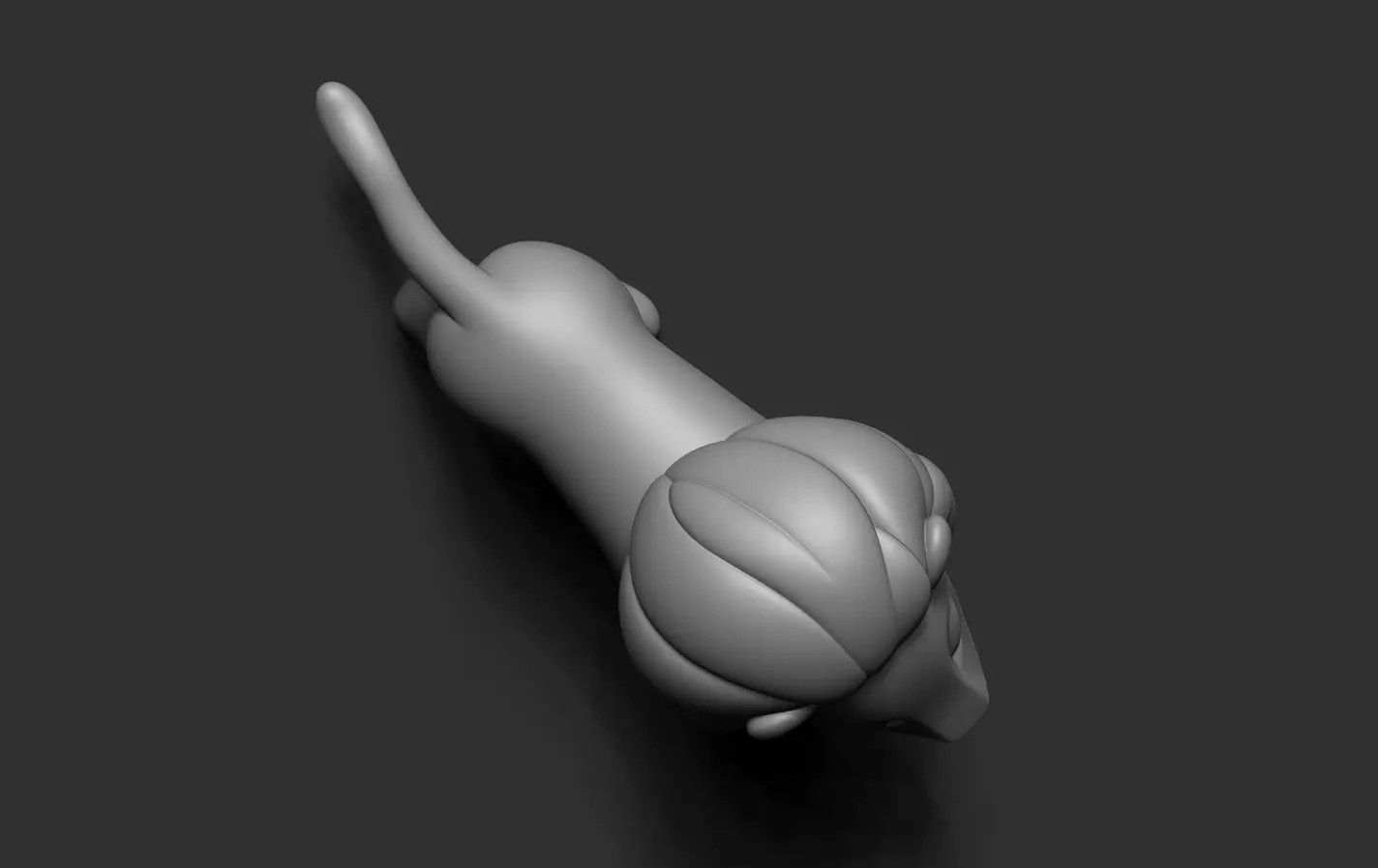 Lion Statue 3D print model_17